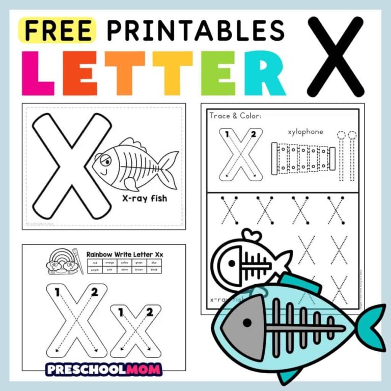 Letter X Preschool Printables Preschool Mom