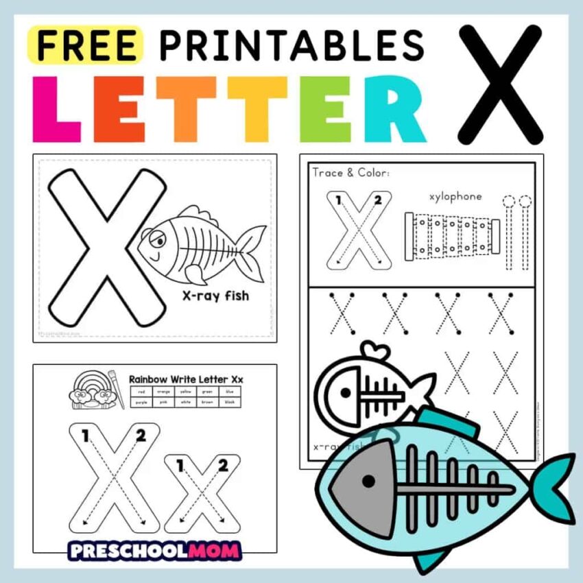 Letter X Preschool Printables Preschool Mom