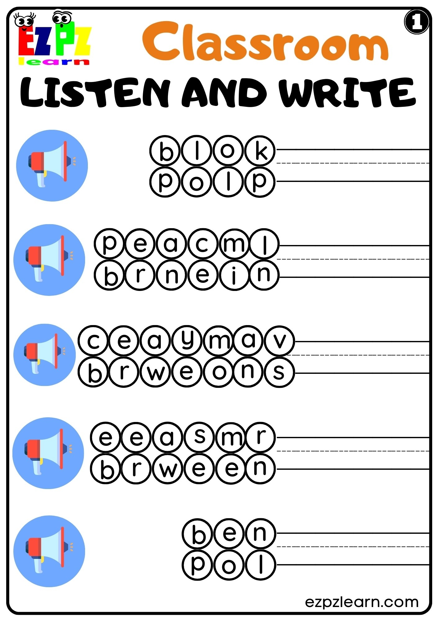 Classroom Listen Up Free Worksheets Kindergarten Classroom Listen Up Free Worksheets Kindergarten