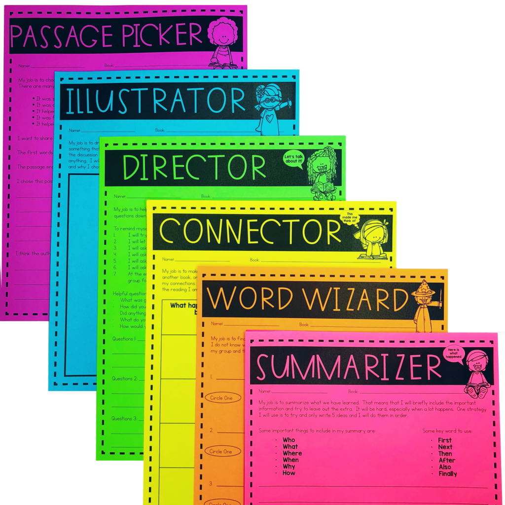 Printable Literature Circle Worksheets Printable Literature Circle Worksheets