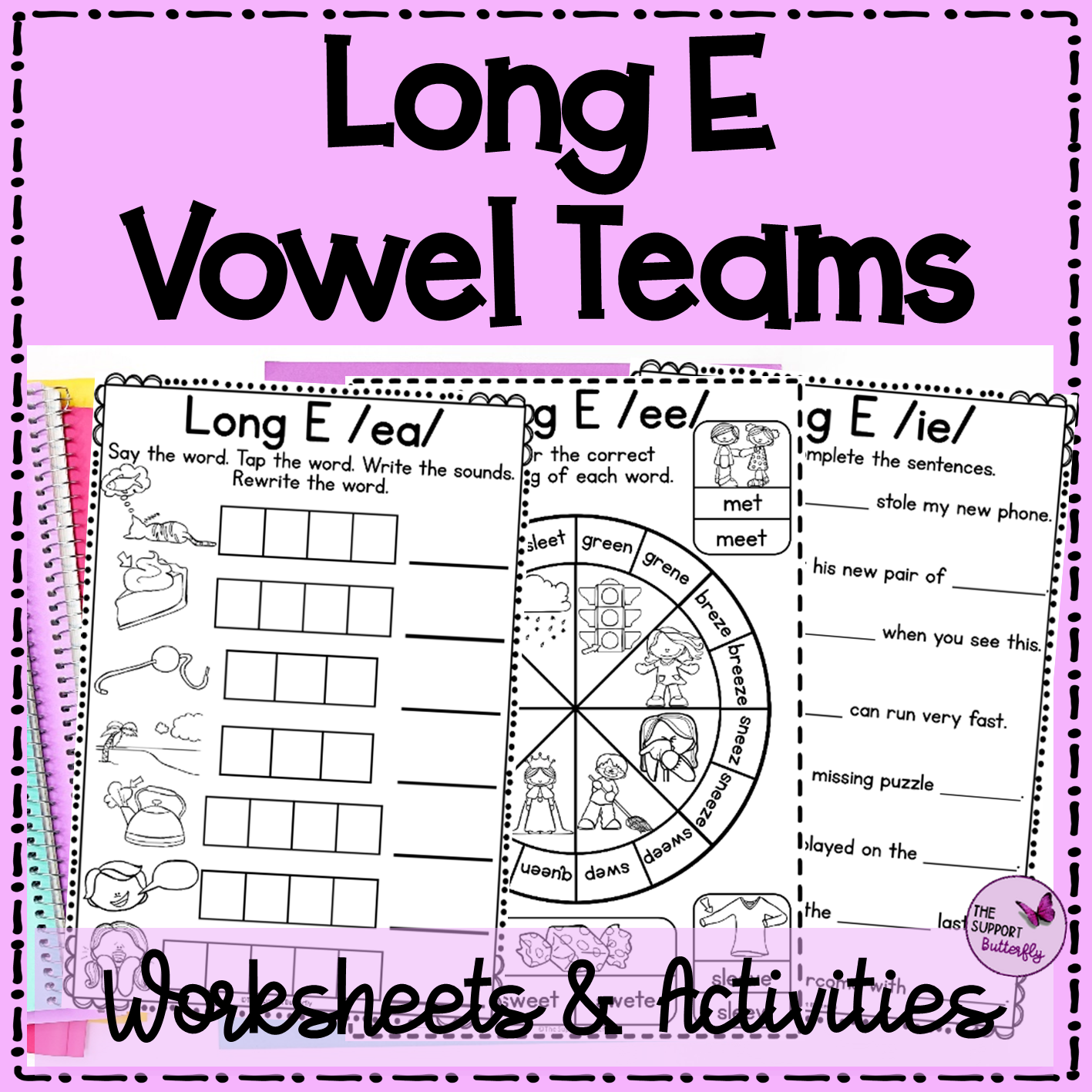 Long E Worksheets And Activities Vowel Teams EE EA IE Made By Teachers Long E Worksheets And Activities Vowel Teams EE EA IE Made By Teachers