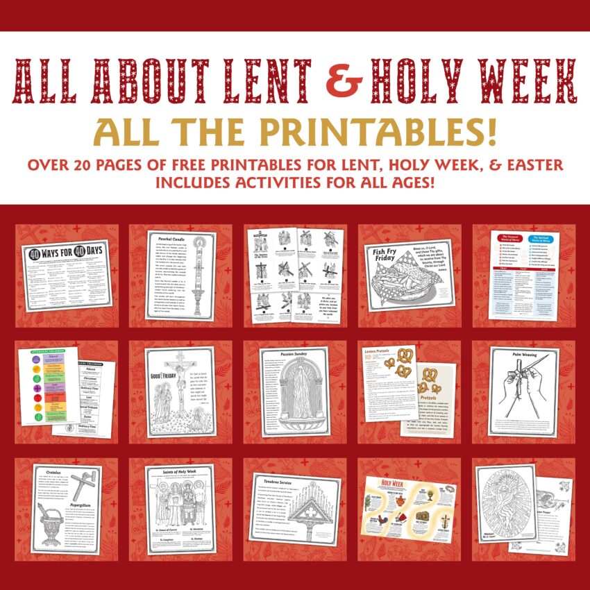 Look To Him And Be Radiant Allllllll The All About Lent U0026 Holy Week Printables In One Spot FREE For You