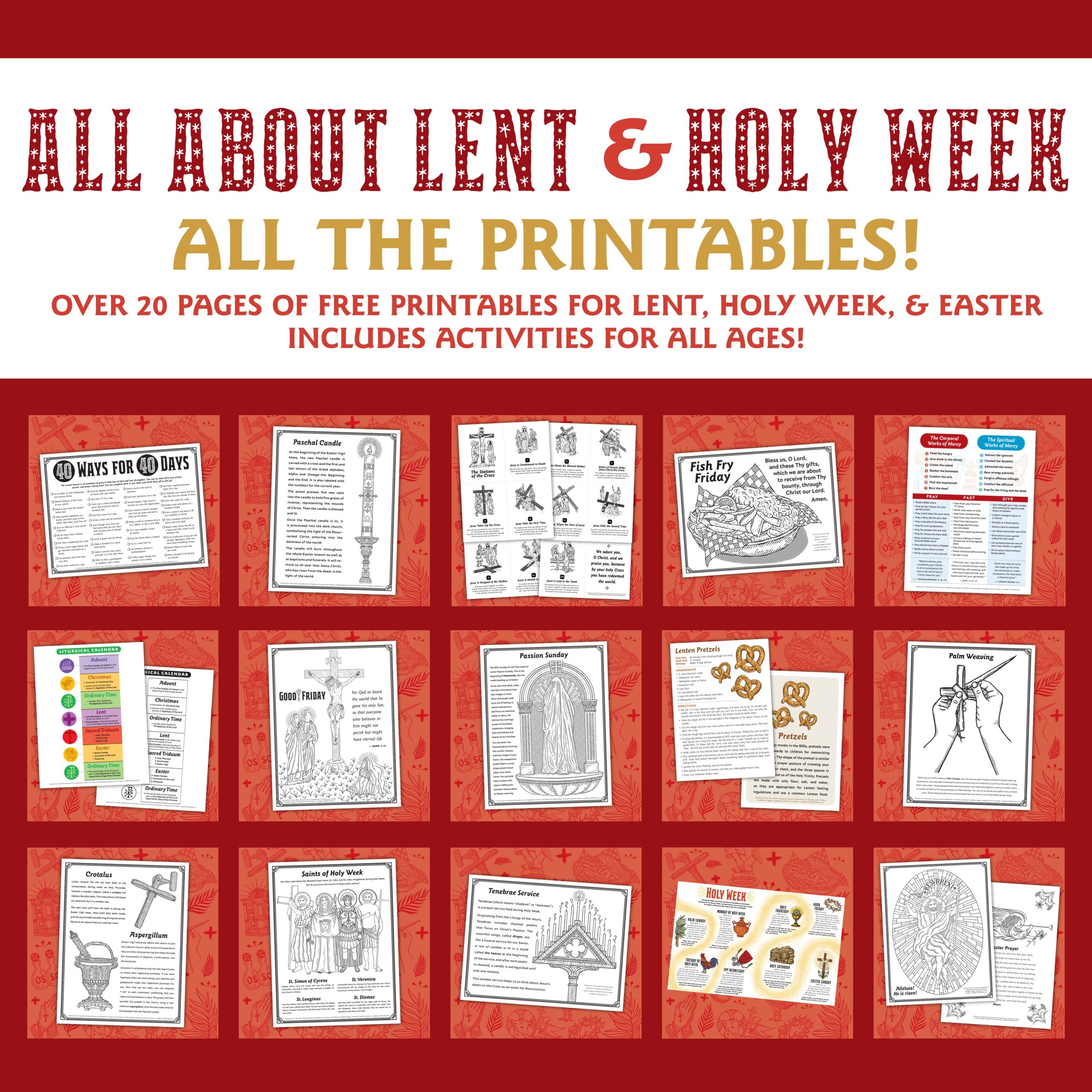 Look To Him And Be Radiant Allllllll The All About Lent U0026 Holy Week Printables In One Spot FREE For You Look To Him And Be Radiant Allllllll The All About Lent U0026 Holy Week Printables In One Spot FREE For You