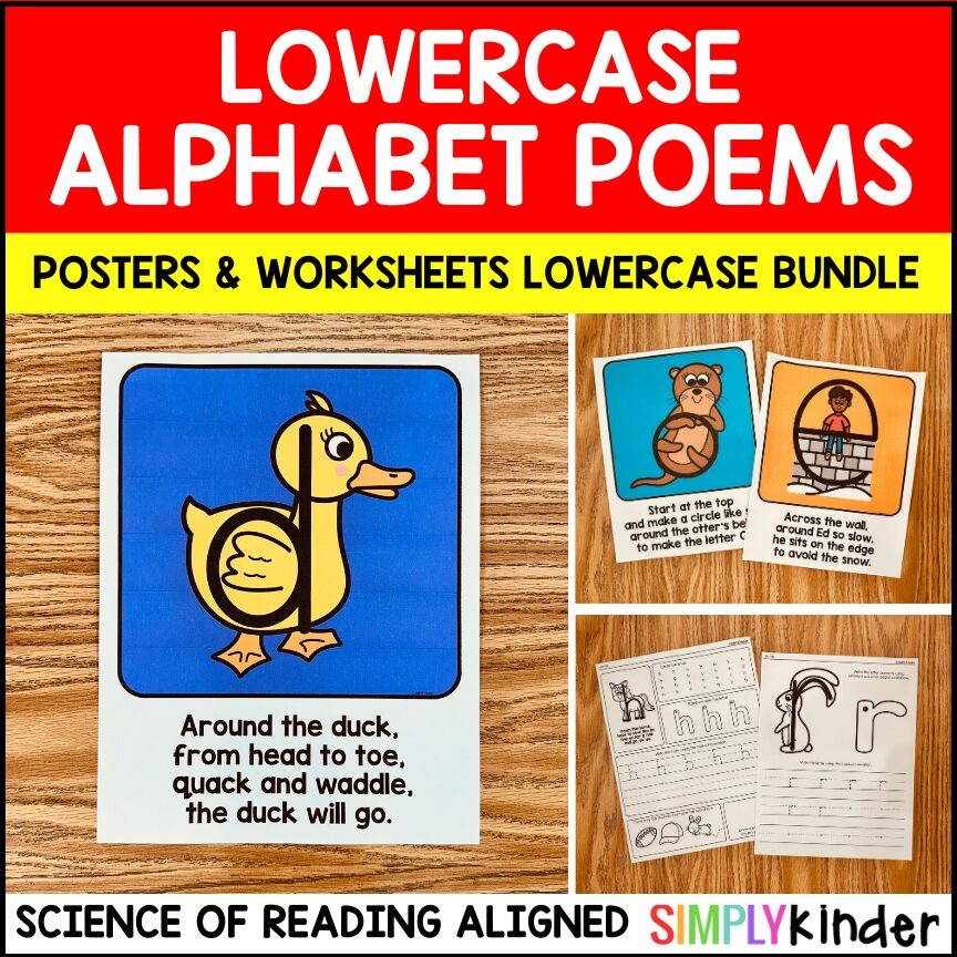 Lowercase Alphabet Posters U0026 Poems Alphabet Worksheets Writing Lowercase Alphabet Posters U0026 Poems Alphabet Worksheets Writing
