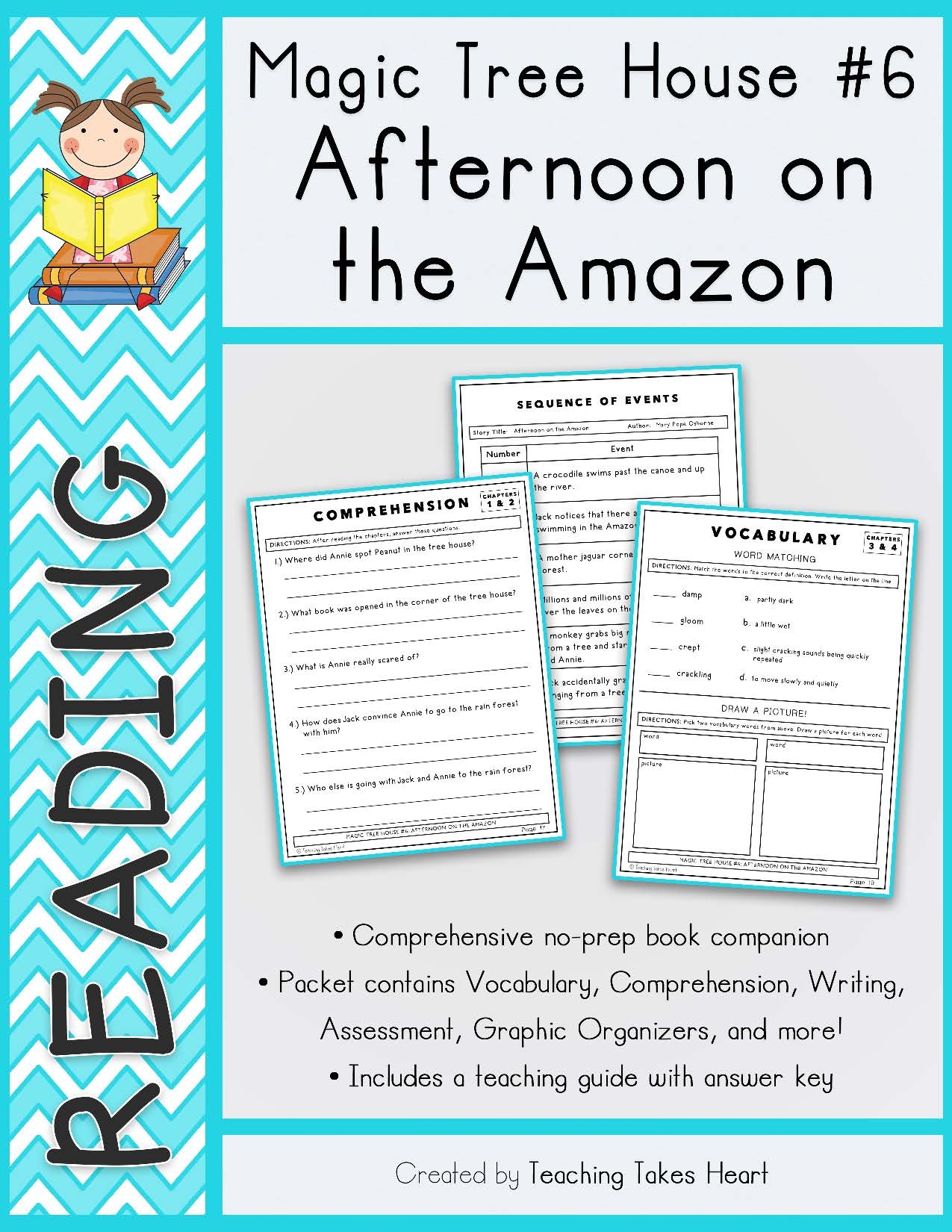 Magic Tree House 6 Afternoon On The Amazon Teaching Takes Heart
