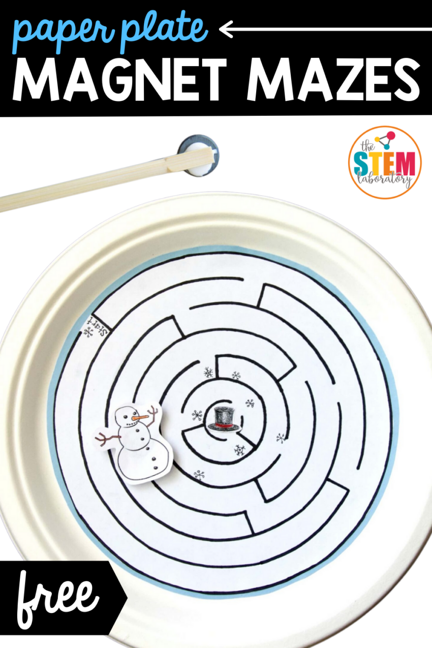 Magnetic Paper Plate Maze The Stem Laboratory