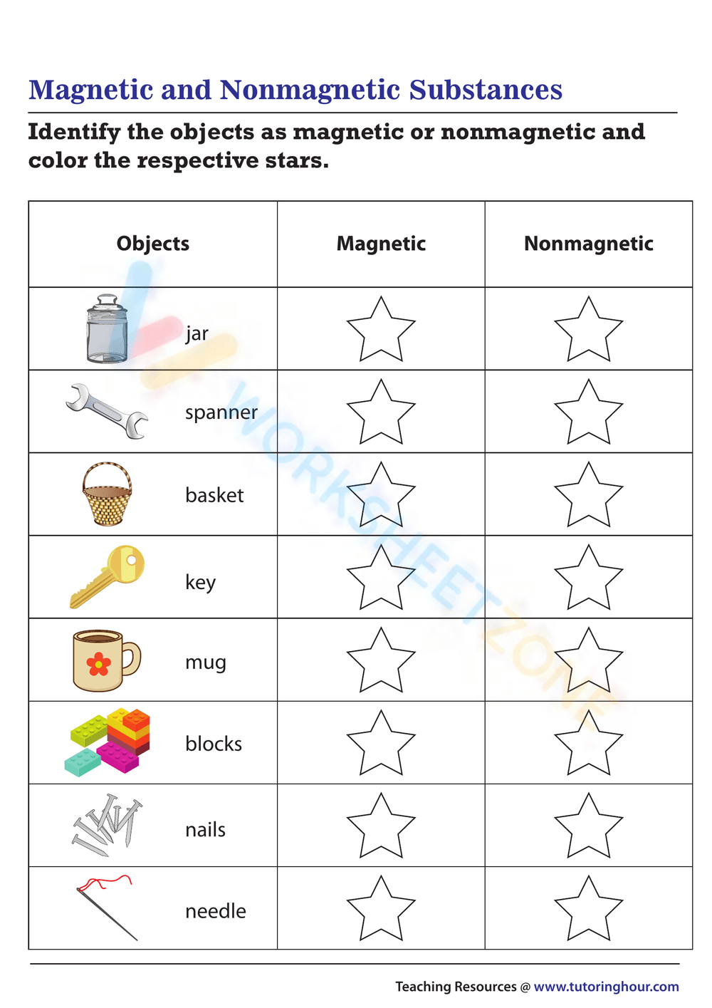 Magnetism Worksheets Printable
