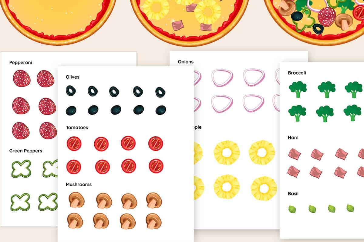 Make A Pizza Printable Pizza Toppings Cutouts Mrs Merry Make A Pizza Printable Pizza Toppings Cutouts Mrs Merry