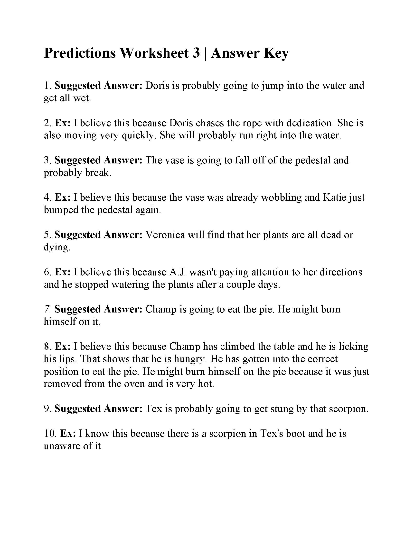 Free Making Predictions Worksheets 3rd Grade Free Making Predictions Worksheets 3rd Grade