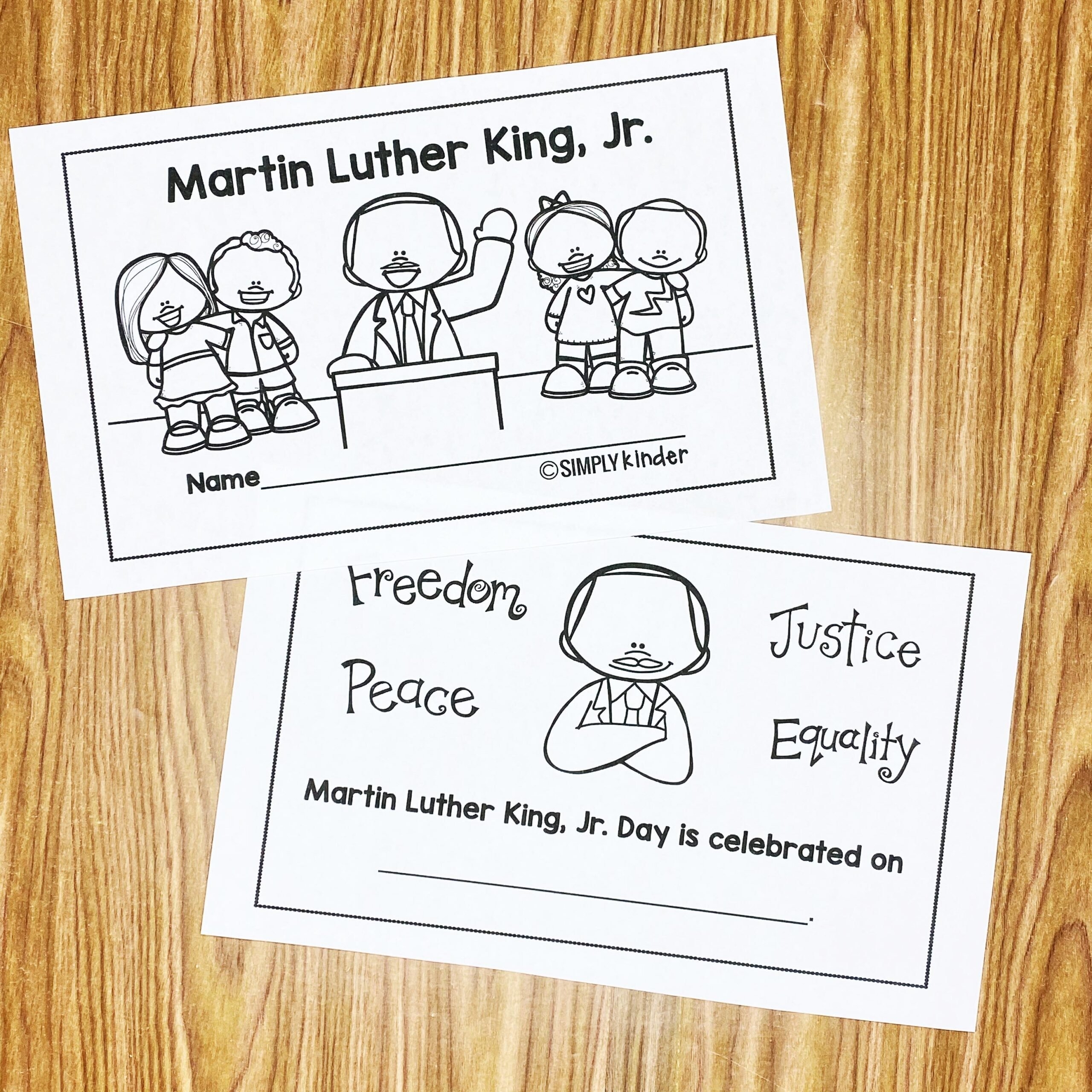 Martin Luther King Jr Free Reader Simply Kinder