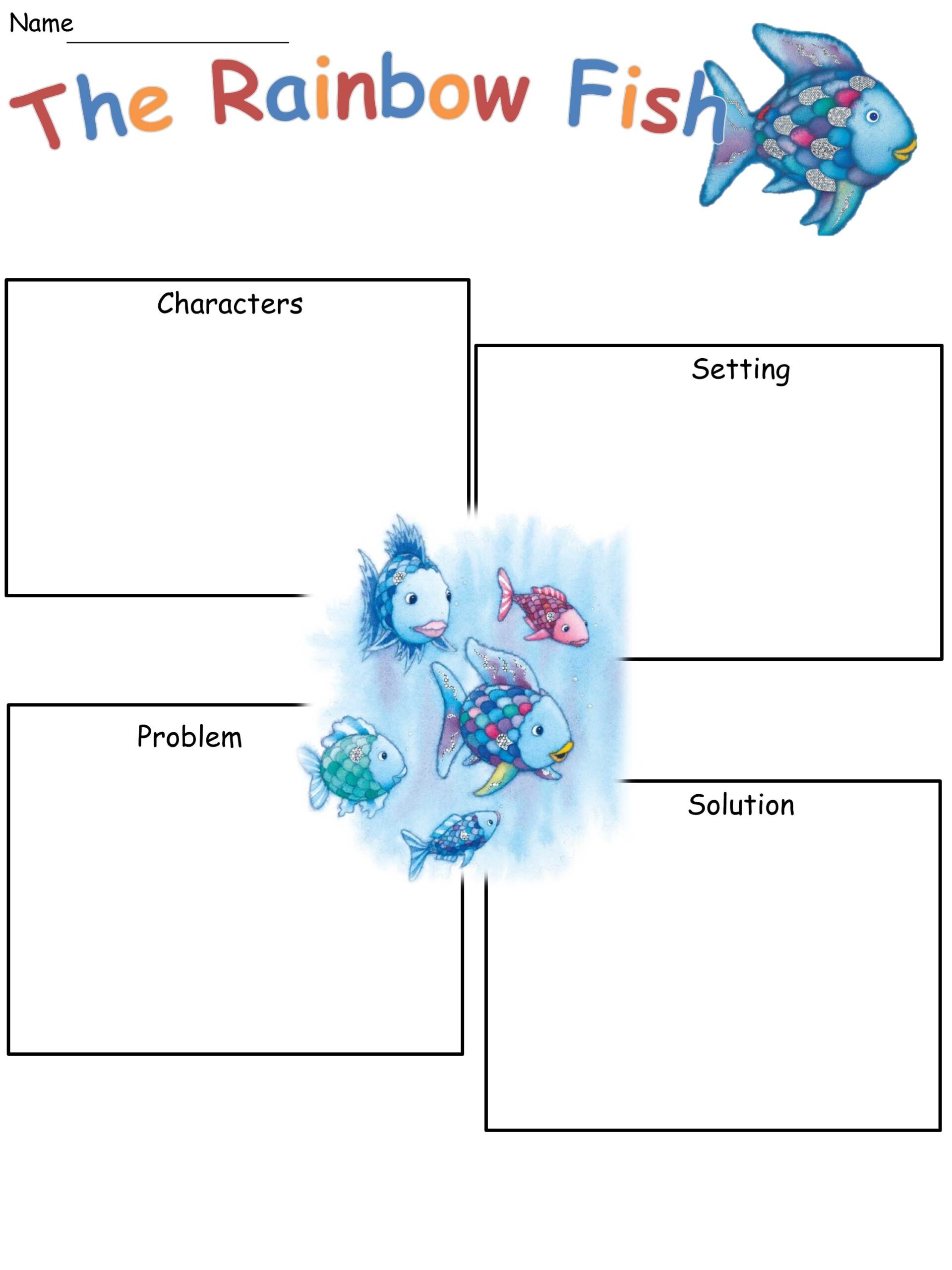 Free Printable Rainbow Fish Worksheets