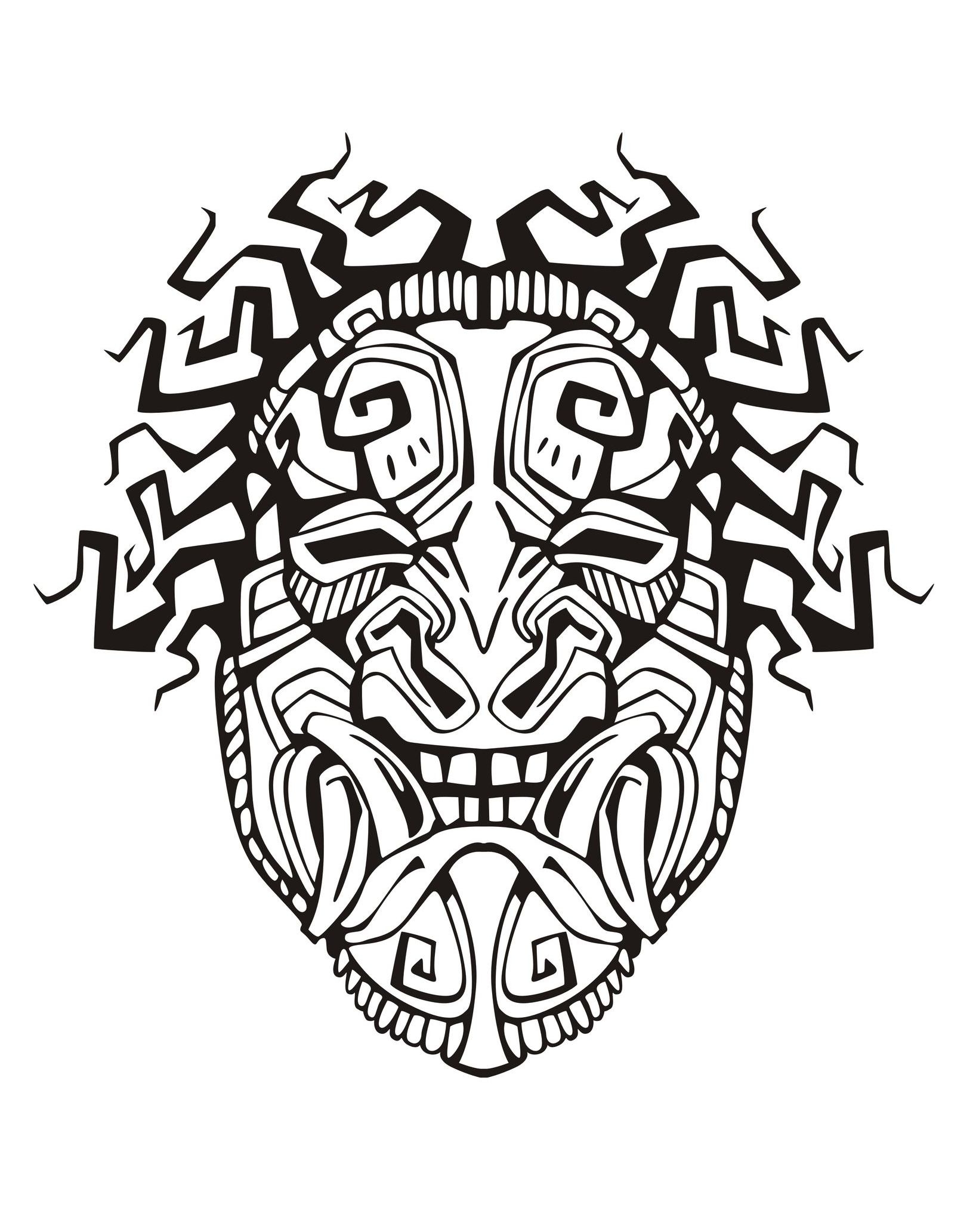 Mask Inspiration Inca Mayan Aztec 1 Mayan U0026 Inca Coloring Pages Mask Inspiration Inca Mayan Aztec 1 Mayan U0026 Inca Coloring Pages