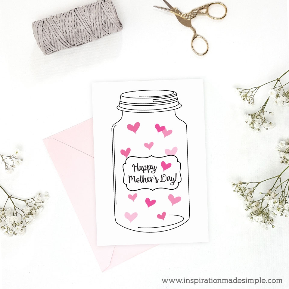 Mason Jar Mother s Day Card Inspiration Made Simple Mason Jar Mother s Day Card Inspiration Made Simple