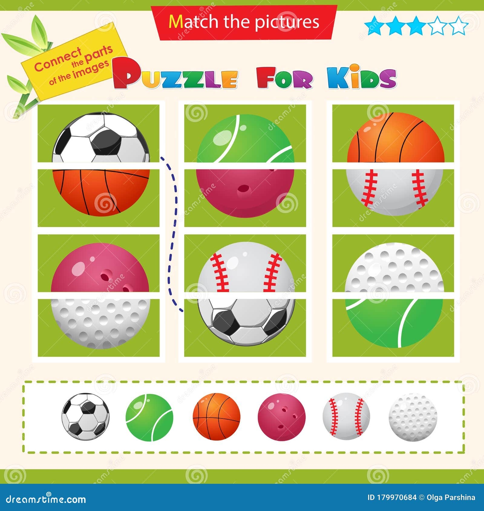Matching Game For Children Puzzle For Kids Match The Right Parts Matching Game For Children Puzzle For Kids Match The Right Parts