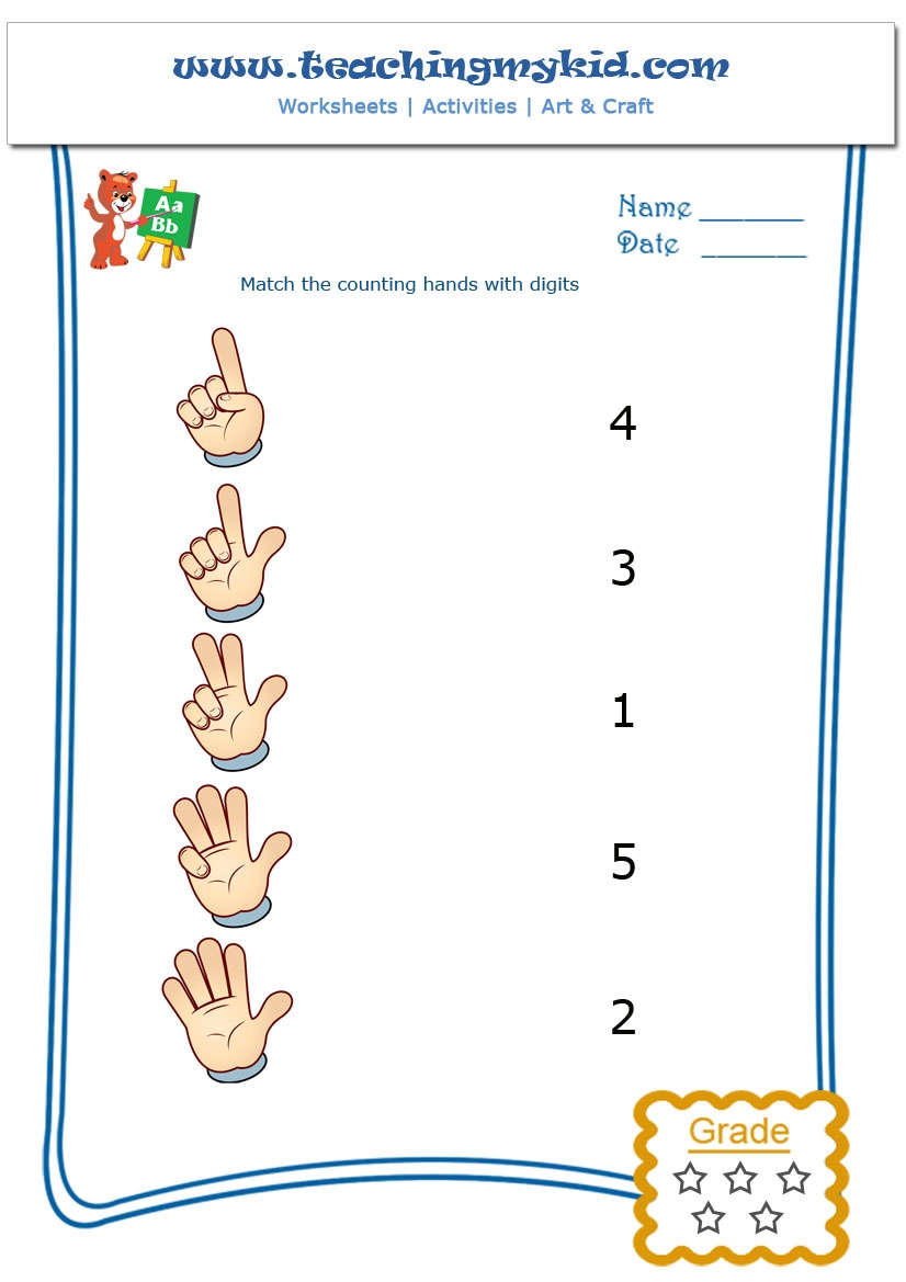 Math Activities For Kindergarten Counting Hands Worksheet 1 Math Activities For Kindergarten Counting Hands Worksheet 1