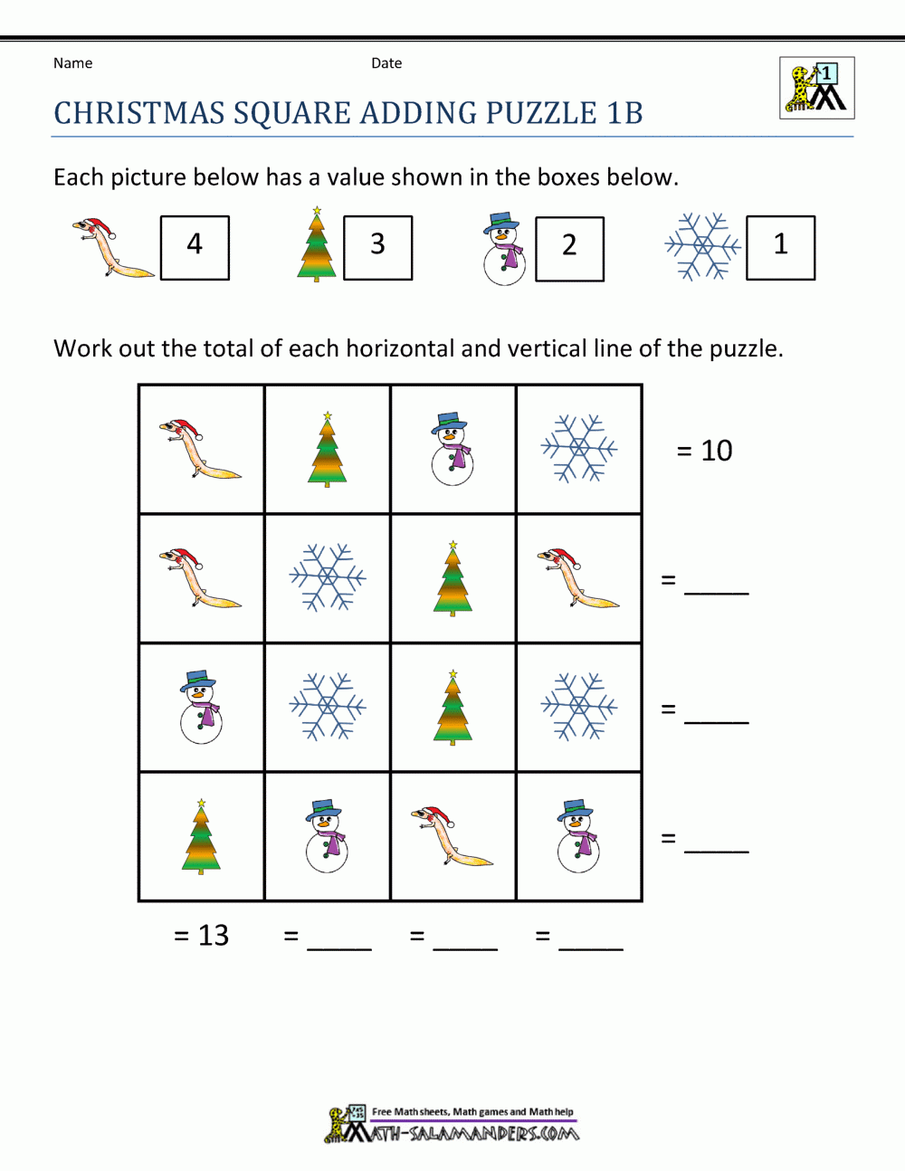 Math Christmas Worksheets First Grade Math Christmas Worksheets First Grade