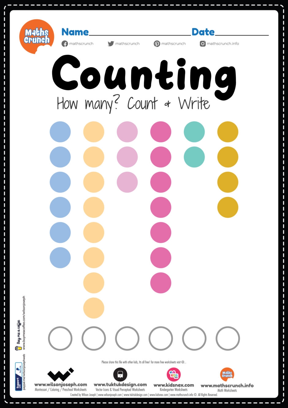 Math Counting Worksheet Free Printable PDF For Kids Math Counting Worksheet Free Printable PDF For Kids