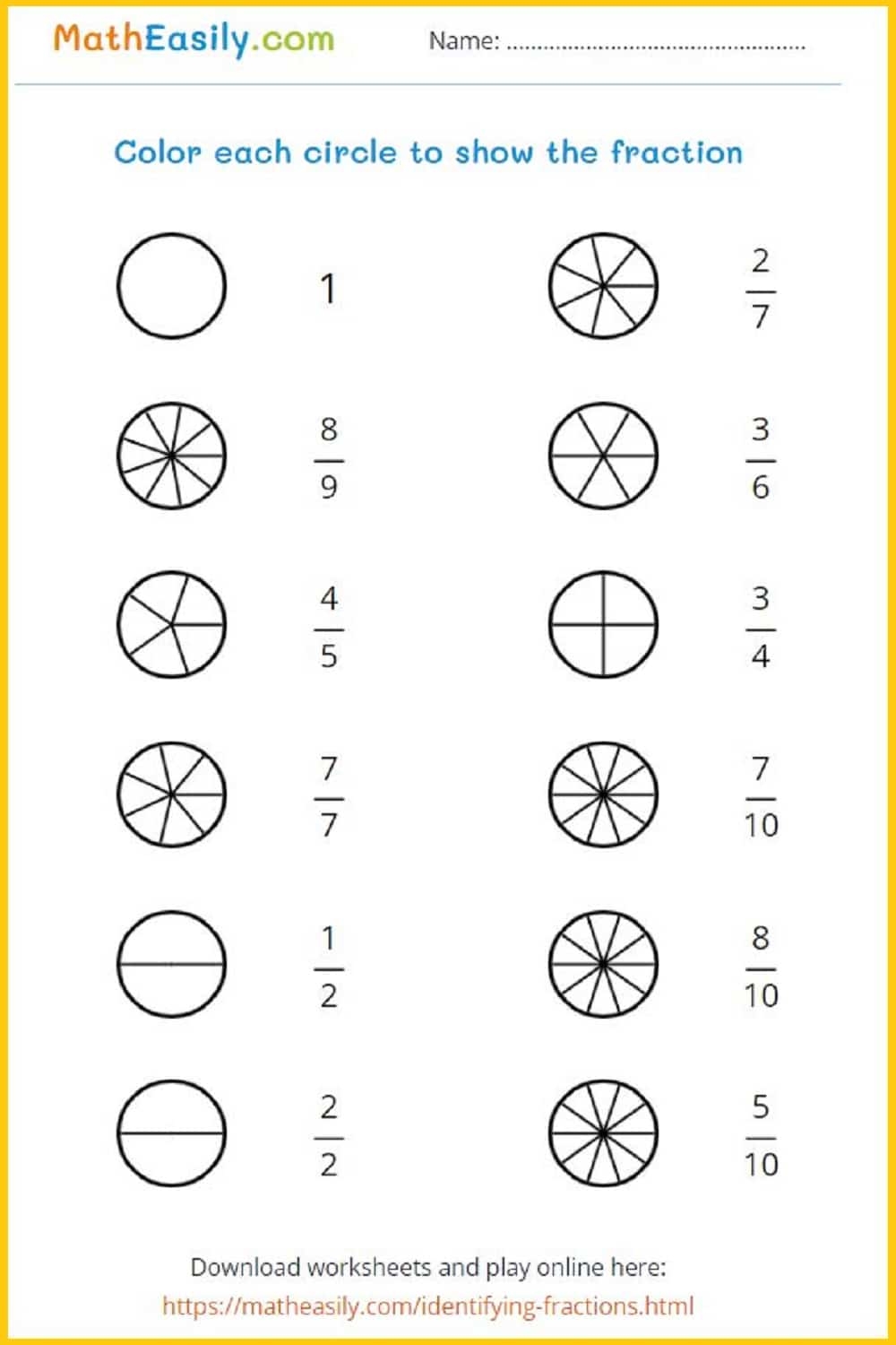 Math Fractions Worksheets PDF Free Download Math Fractions Worksheets PDF Free Download