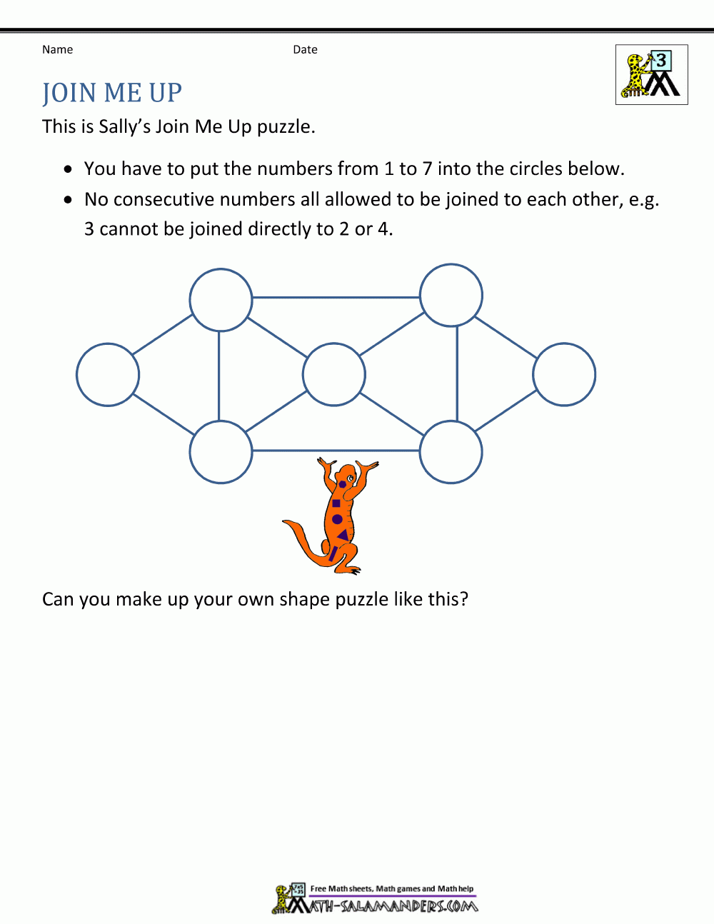 Free 6th Grade Logic Puzzles Worksheets