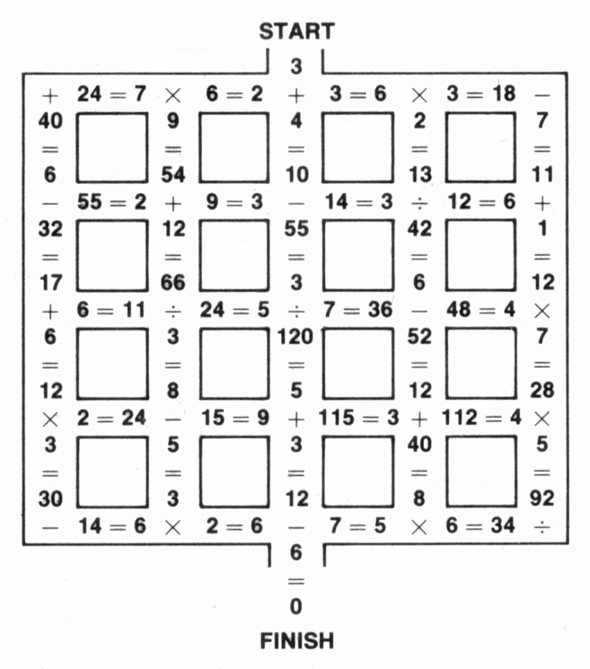 Math Maze Worksheets Library