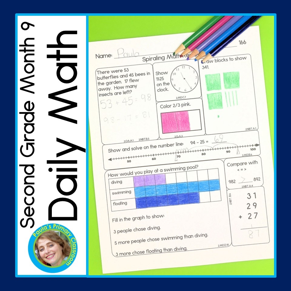 Free Second Grade Daily Math Worksheets