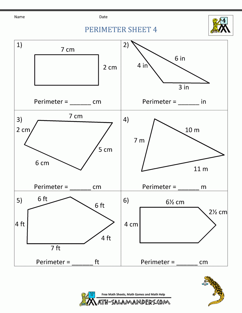 Math worksheet 4th grade perimeter 4 gif 1 000 1 294 Pixels