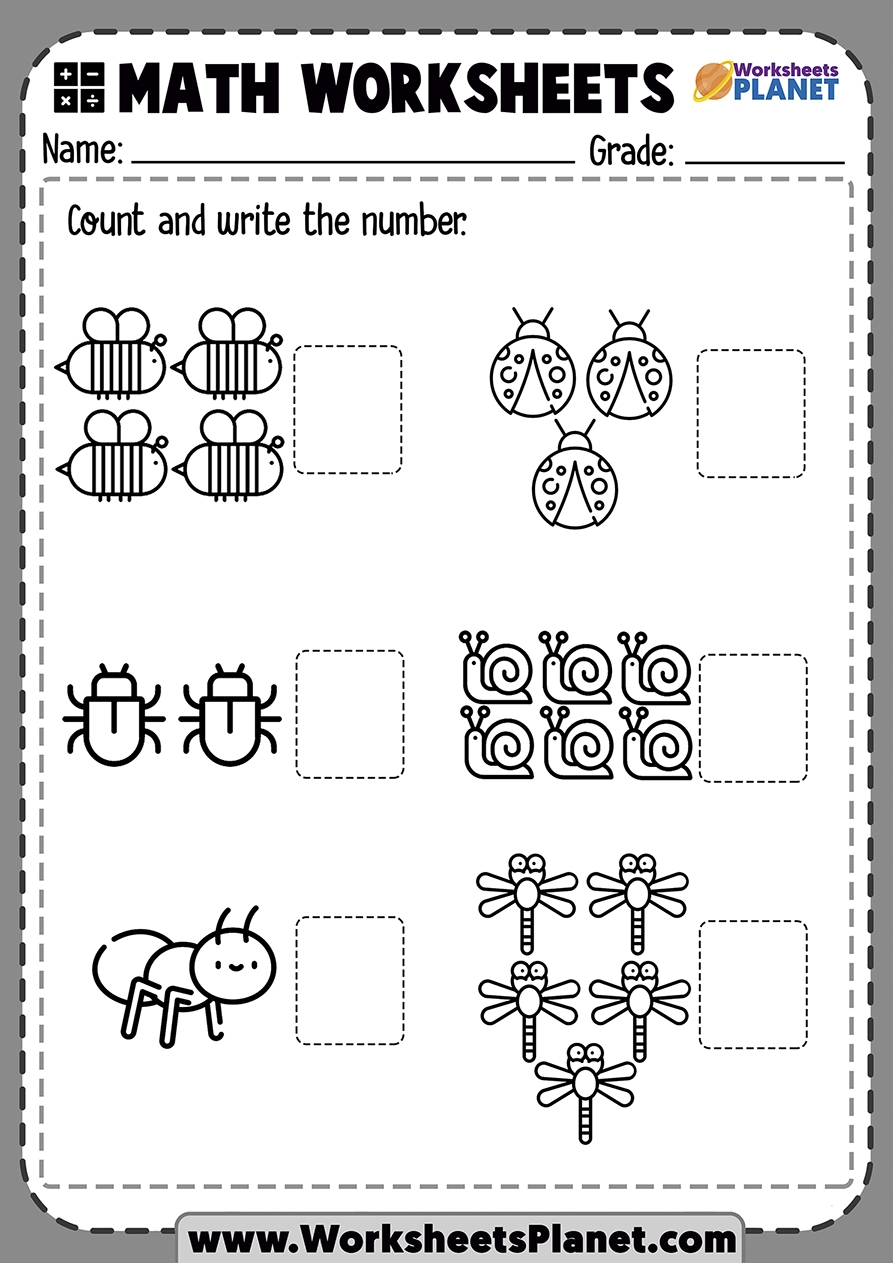 Math Worksheet Counting Kindergarten Math Worksheet Counting Kindergarten