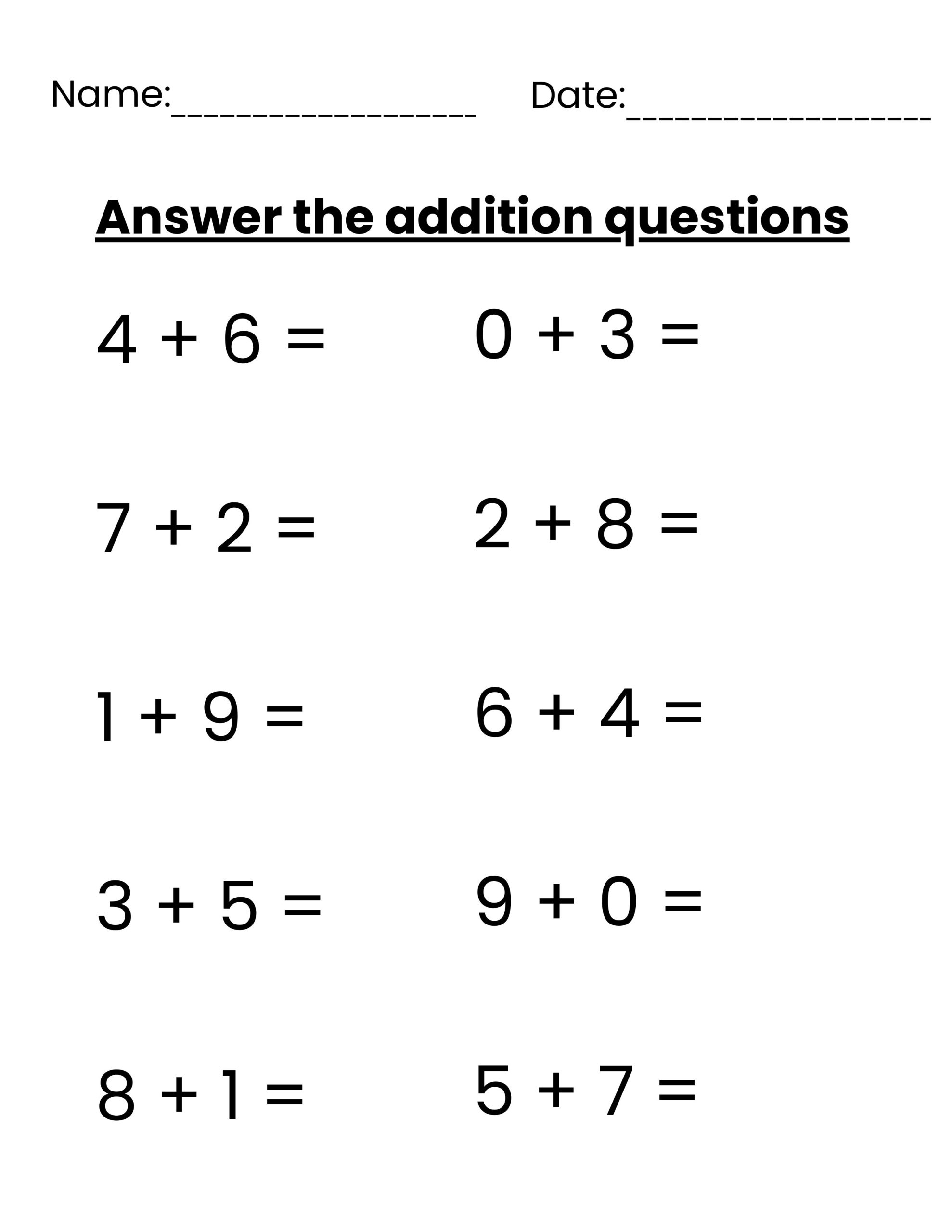 Math Worksheets Autism Addition Practice Made By Teachers Math Worksheets Autism Addition Practice Made By Teachers