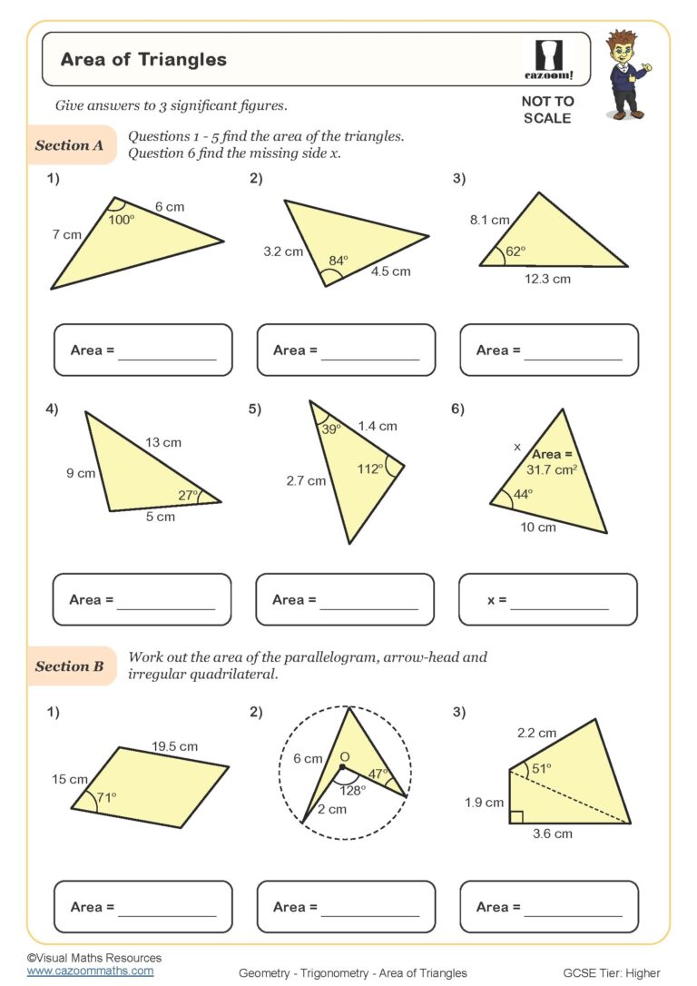 Maths Worksheets KS3 KS4 Printable PDF Worksheets