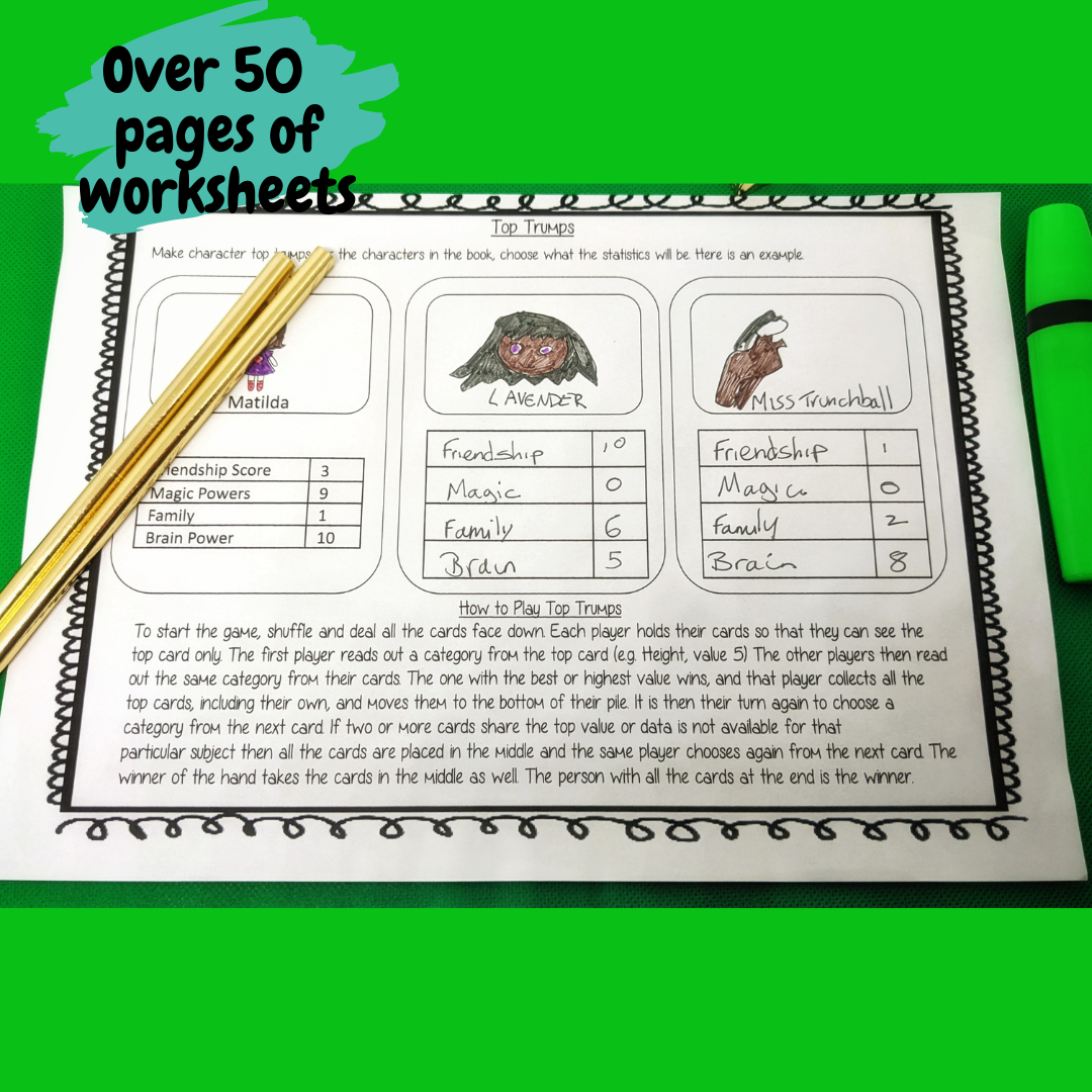Matilda Worksheet Pack Made By Teachers Matilda Worksheet Pack Made By Teachers