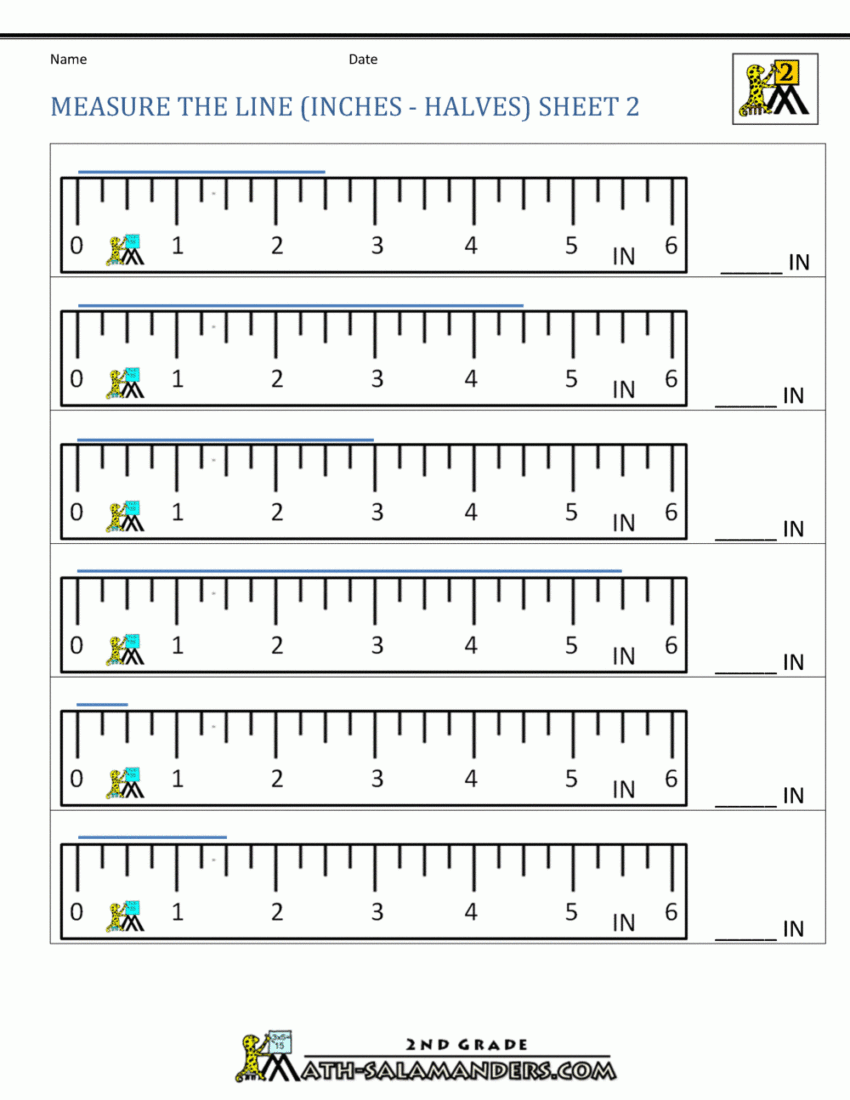 Measurement Math Worksheets Measuring Length