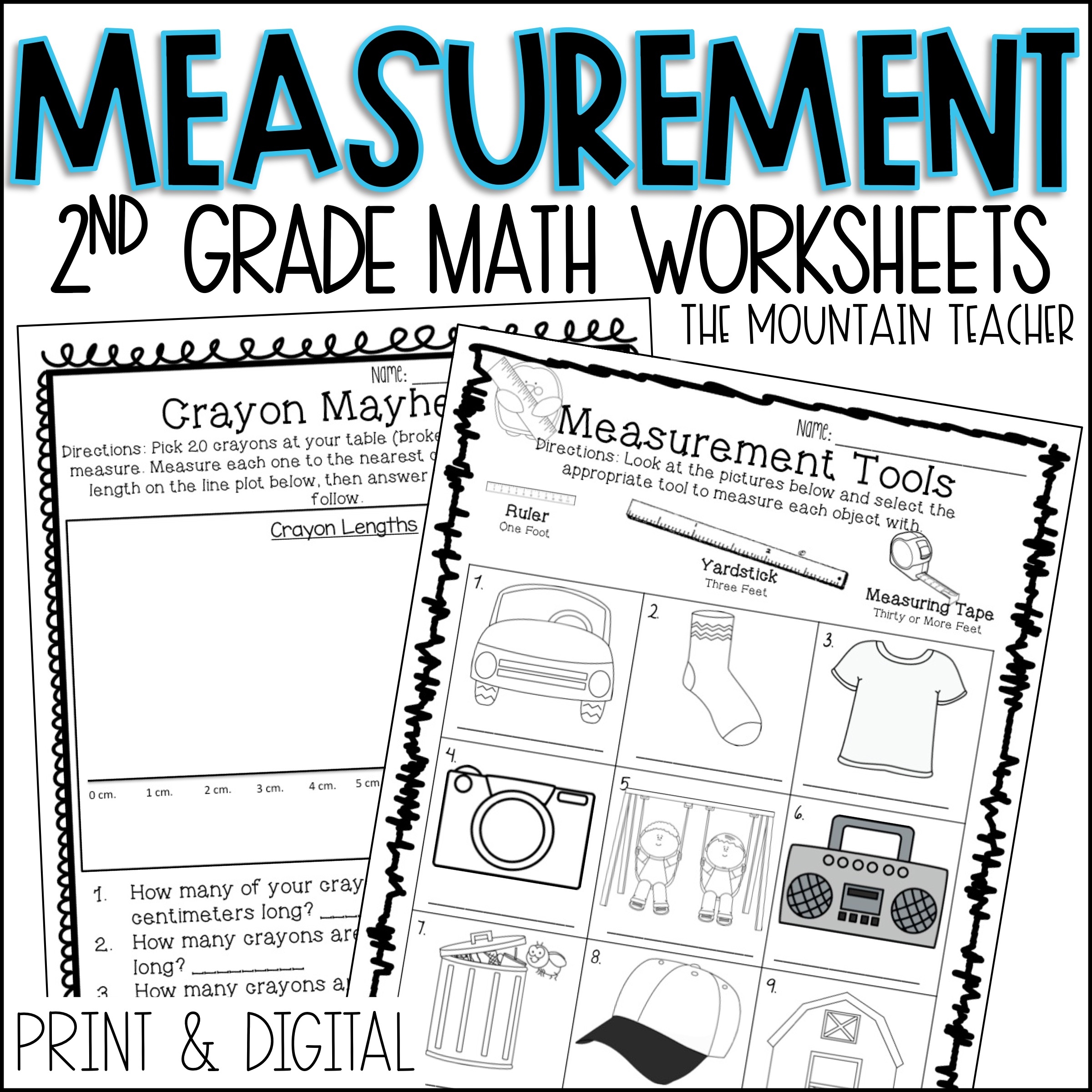 Measurement Worksheets And Assessments Printable And Google Slides Made By Teachers Measurement Worksheets And Assessments Printable And Google Slides Made By Teachers