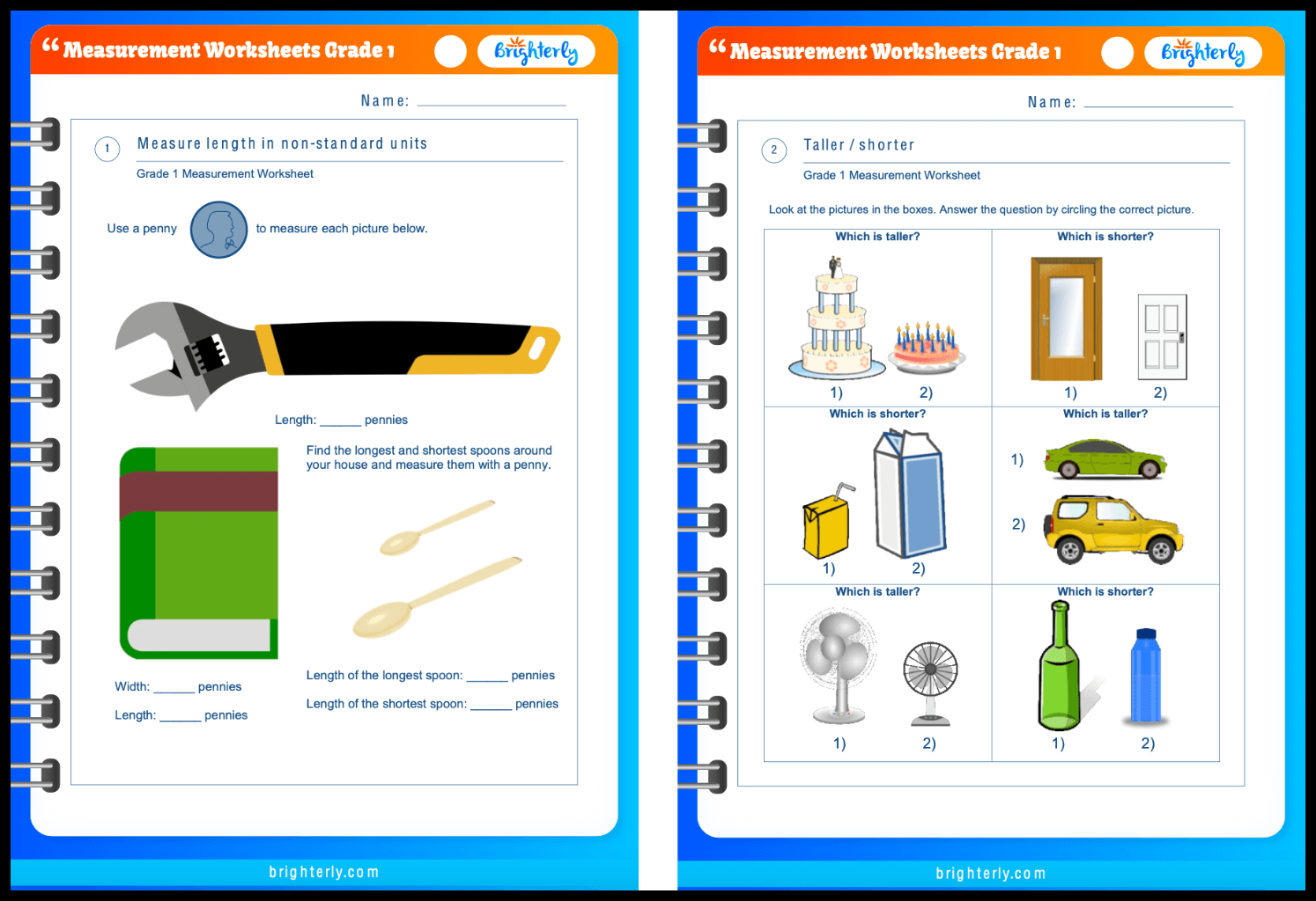 Measurement Worksheets Grade 1 PDF Measurement Worksheets Grade 1 PDF