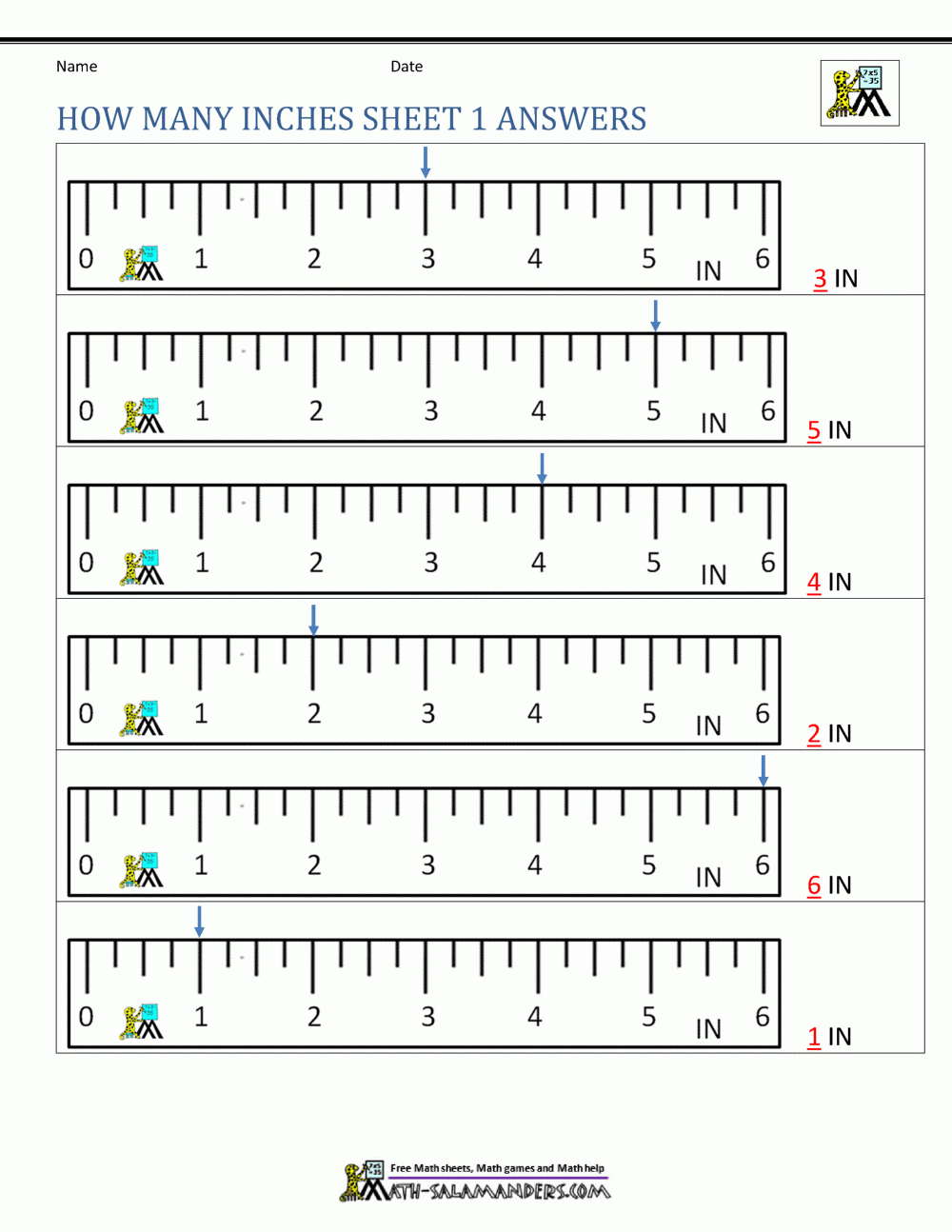 Measuring Length Worksheets Measuring Length Worksheets