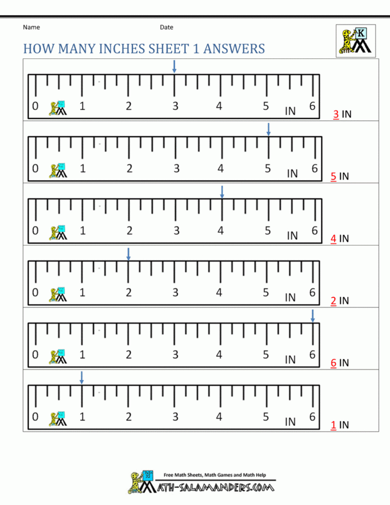 Measuring Length Worksheets For Kindergarten Worksheets Library