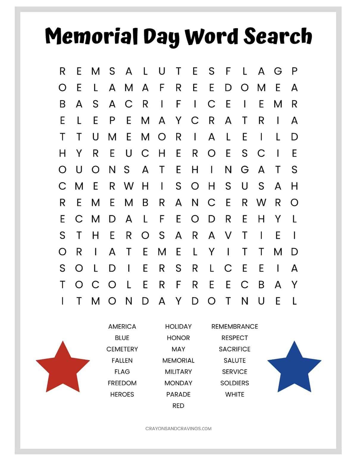 Memorial Day Word Search FREE Printable Worksheet Worksheets Library Memorial Day Word Search FREE Printable Worksheet Worksheets Library