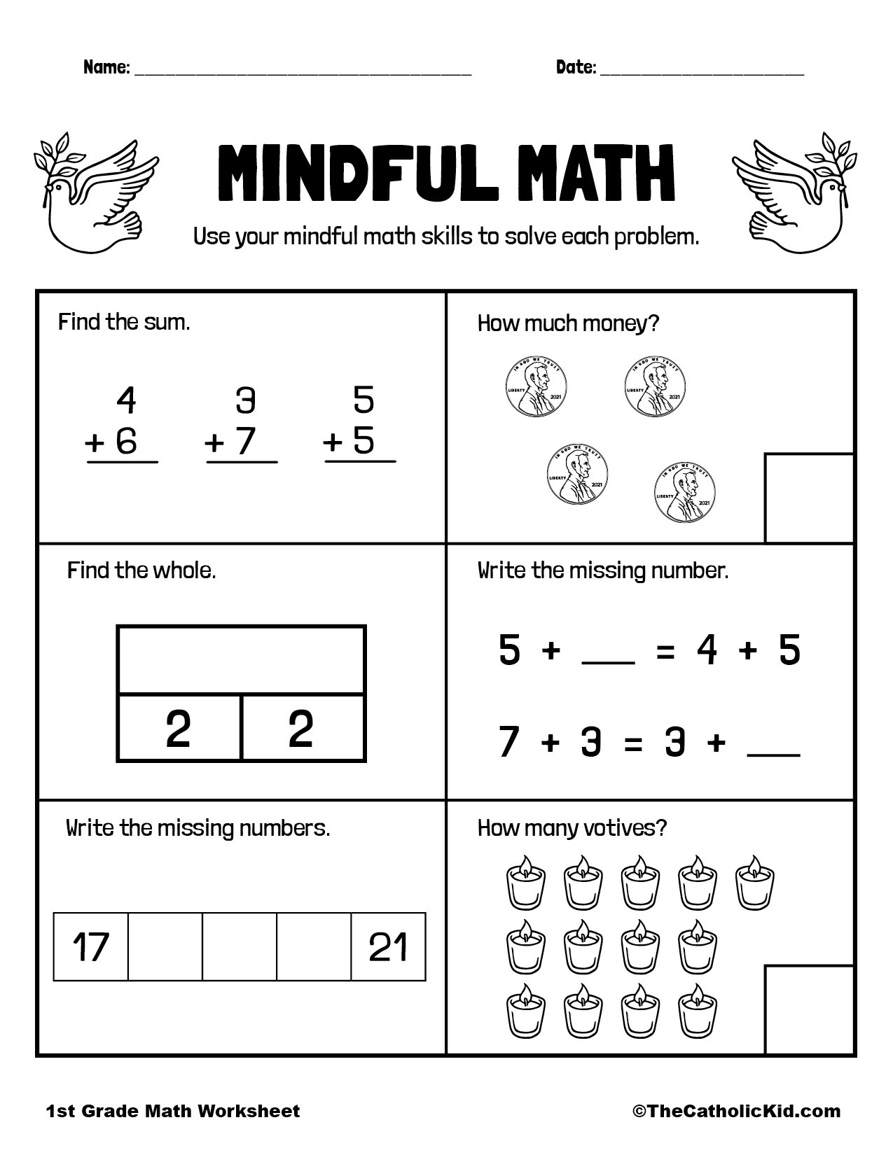 First Grade Worksheets Free Math First Grade Worksheets Free Math