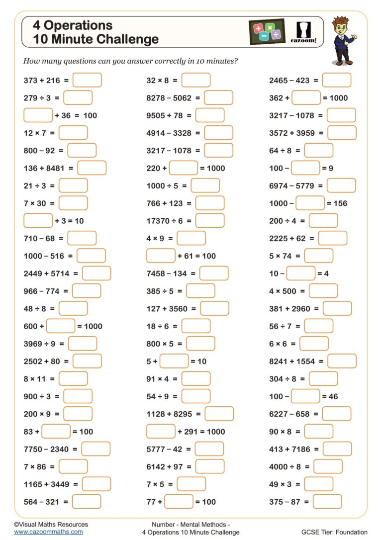 Mental Maths Worksheets Printable Mental Maths Multiplication And Division Worksheets PDF And Free Samples Downloads Cazoom Maths