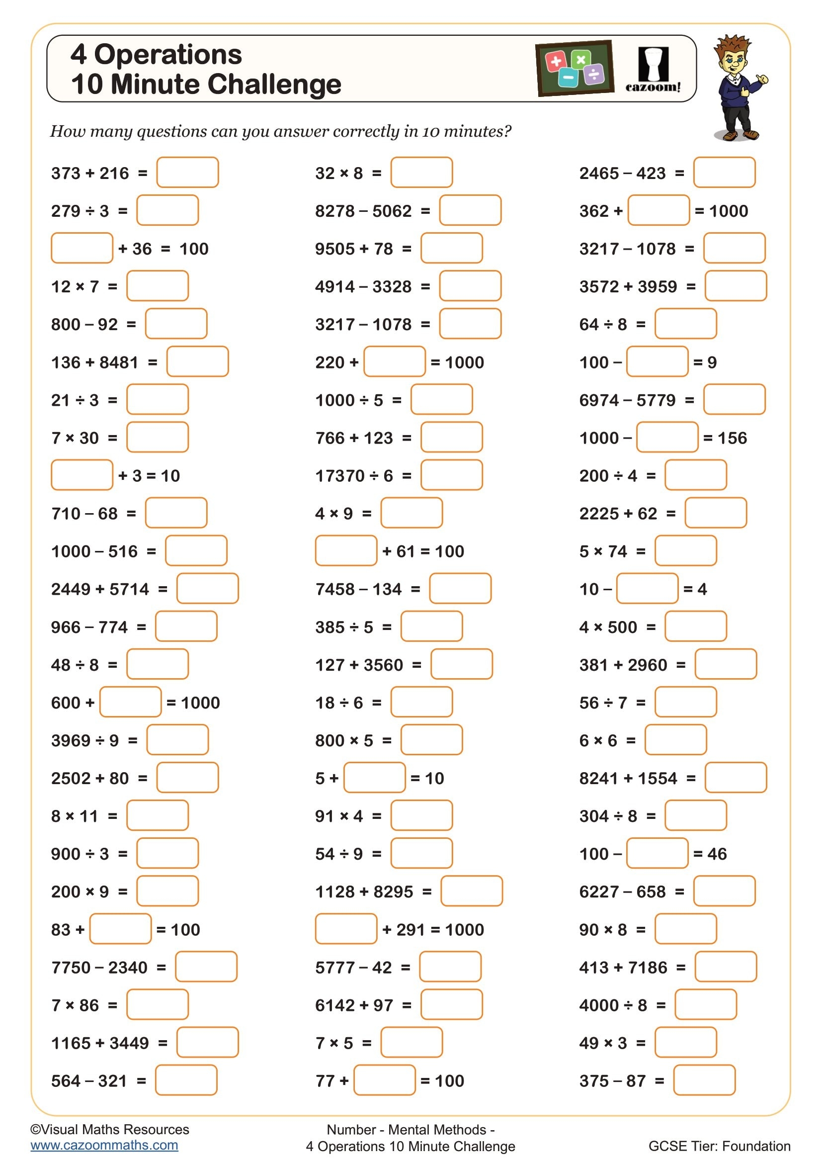 Mental Maths Worksheets Printable Mental Maths Multiplication And Division Worksheets PDF And Free Samples Downloads Cazoom Maths Mental Maths Worksheets Printable Mental Maths Multiplication And Division Worksheets PDF And Free Samples Downloads Cazoom Maths