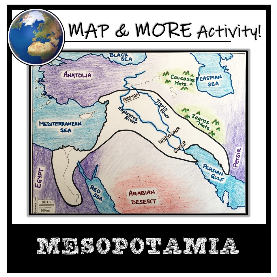 Mesopotamia Map Activity Fertile Crescent Assyria Babylon Sumer Classful Mesopotamia Map Activity Fertile Crescent Assyria Babylon Sumer Classful