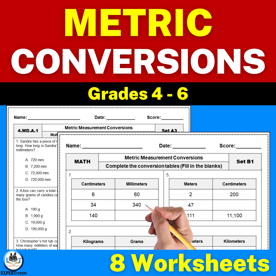 Free 4th Grade Metric System Worksheets