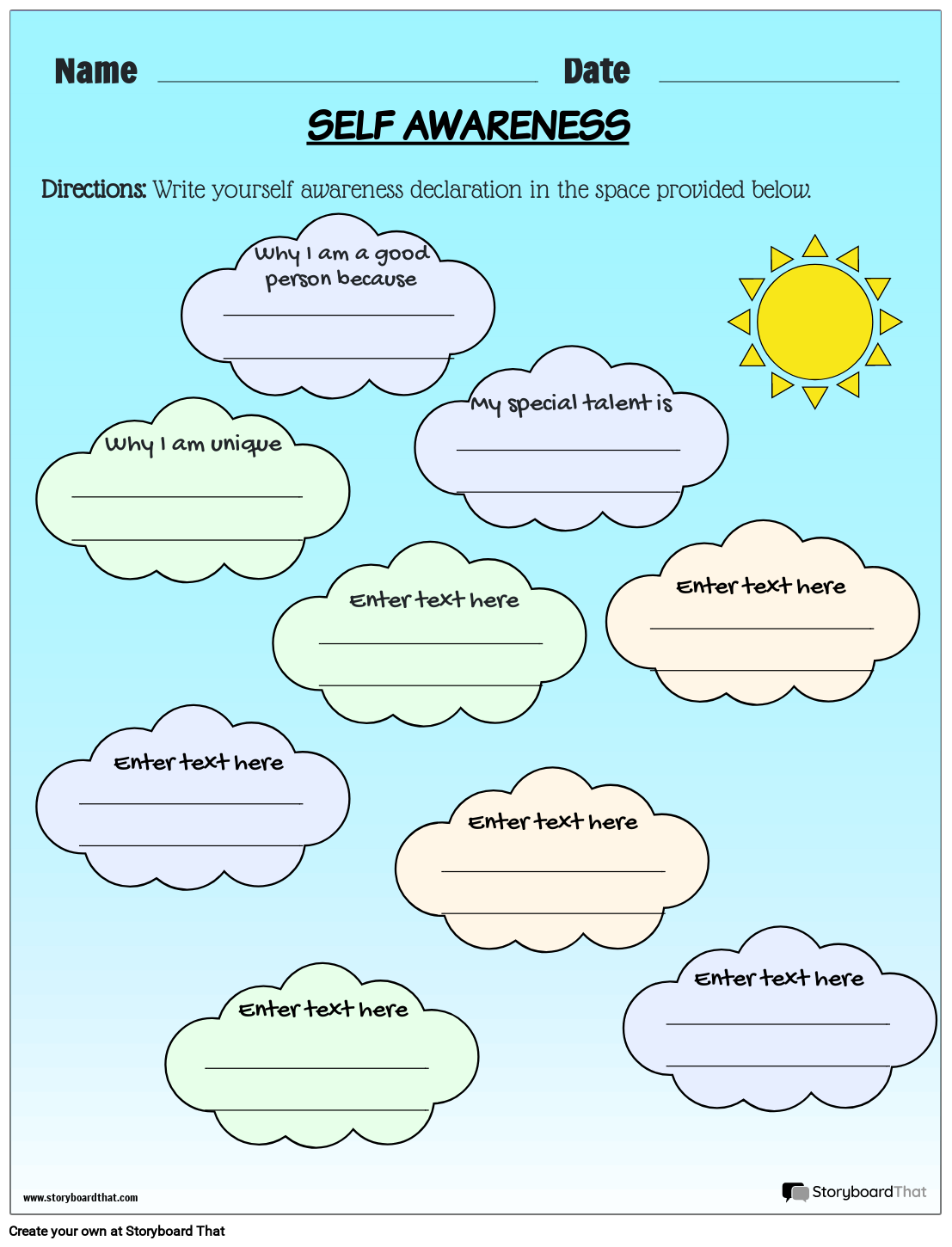 Mindfulness Worksheets Examples Ideas StoryboardThat Mindfulness Worksheets Examples Ideas StoryboardThat