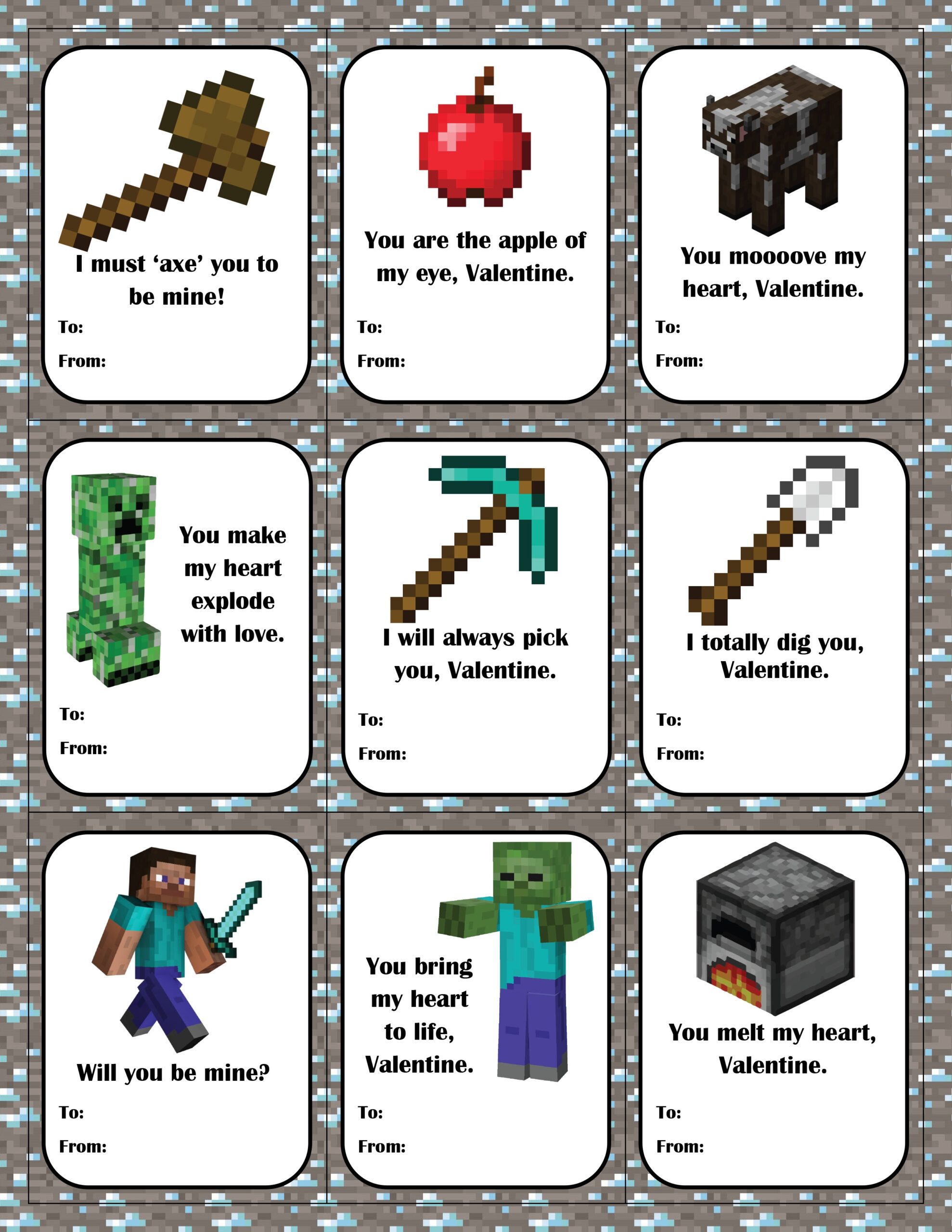 Free Printable Minecraft Worksheets