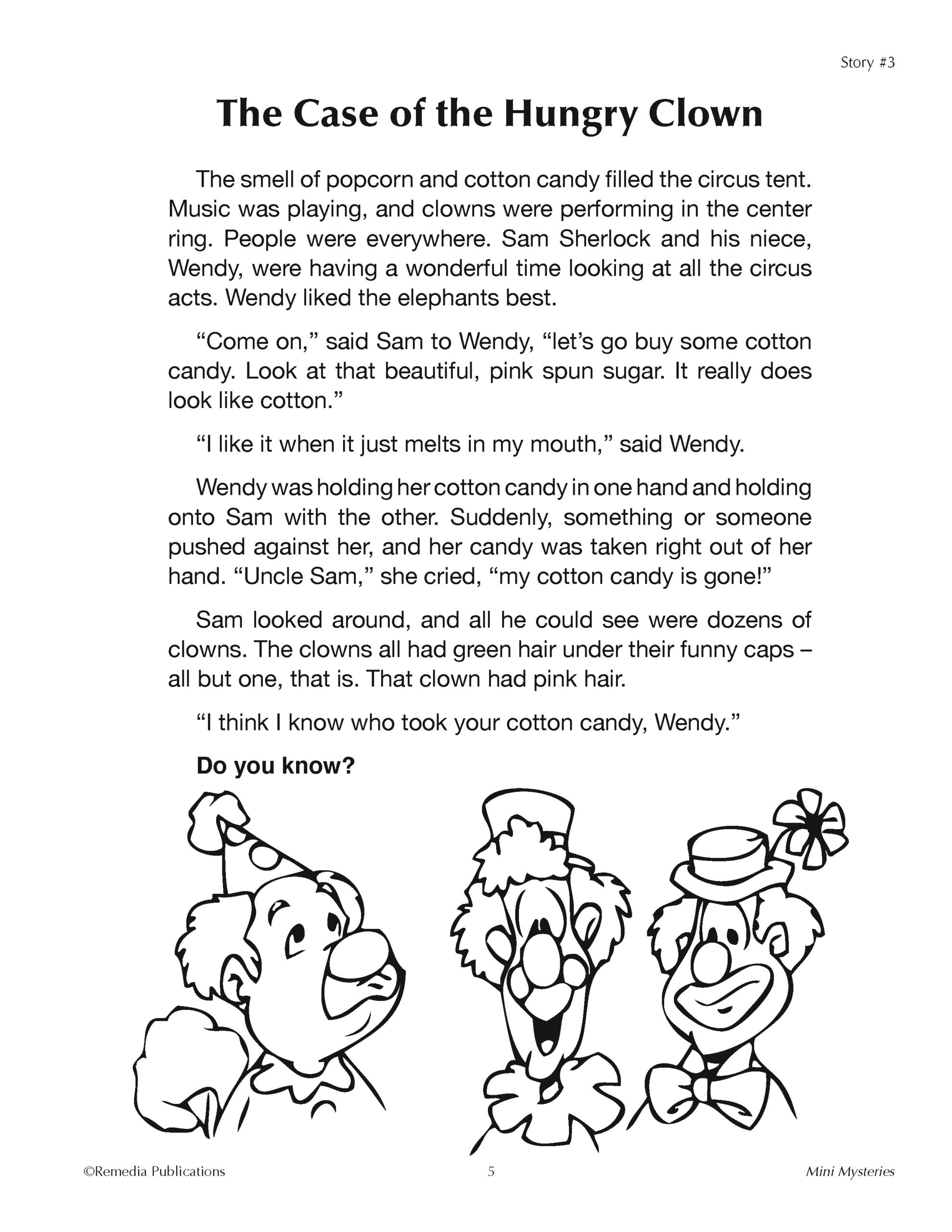 MINI MYSTERIES Stories And Reading Comprehension Activities MINI MYSTERIES Stories And Reading Comprehension Activities