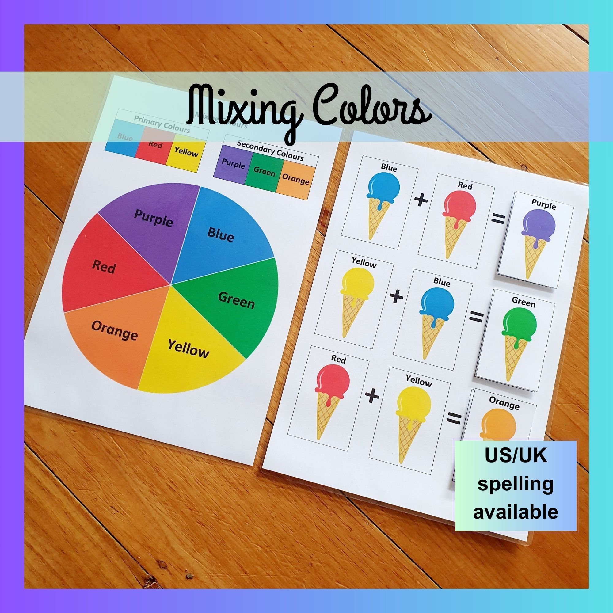 Mixing Colors Printable Busy Book Learn Colours Color Wheel Mixing Colors Printable Busy Book Learn Colours Color Wheel