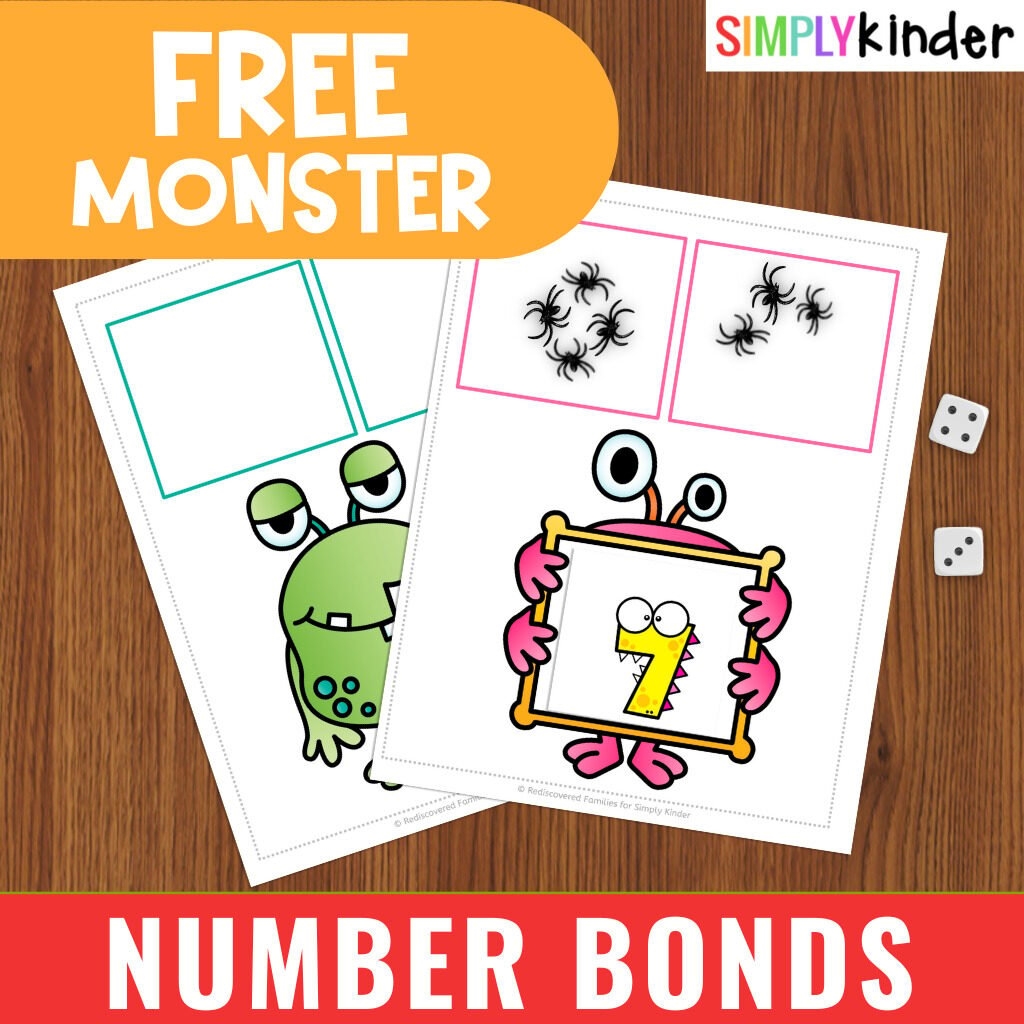 Kindergarten Number Bonds Worksheets Free