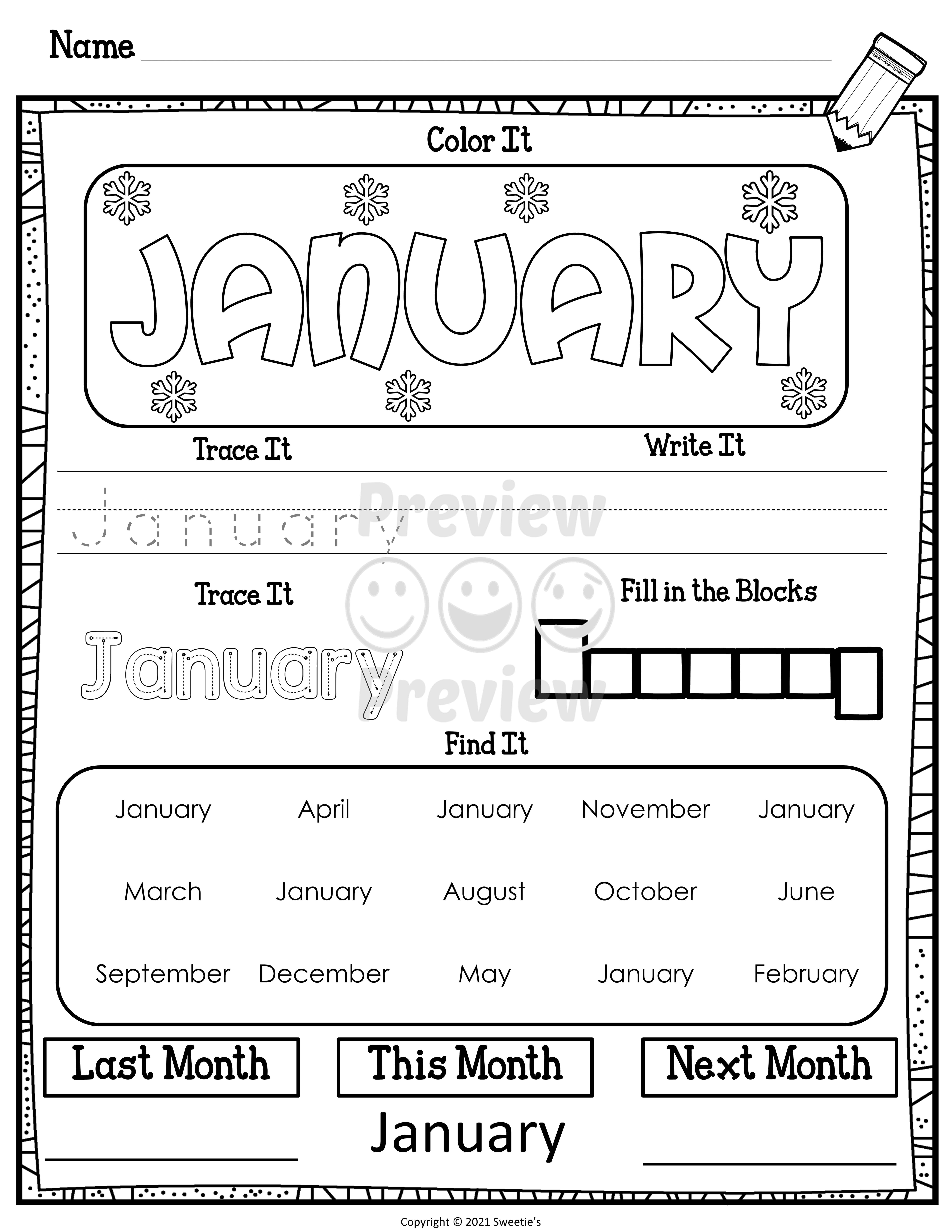 Months Of The Year Worksheets Made By Teachers Months Of The Year Worksheets Made By Teachers