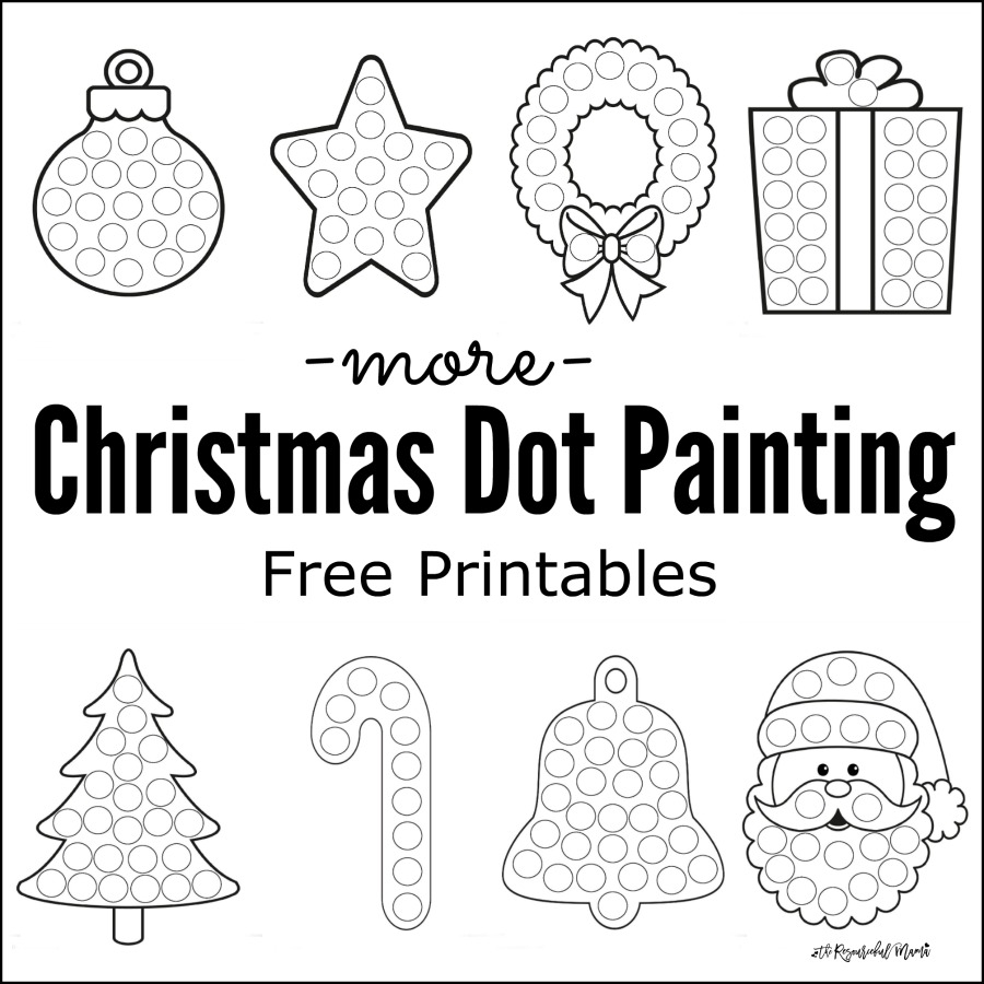 Preschool Christmas Dot To Dot Printables
