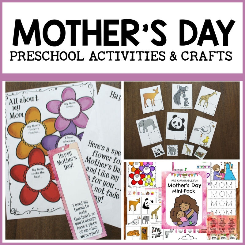 Mother s Day Activity Pack Pre K Printable Fun Mother s Day Activity Pack Pre K Printable Fun