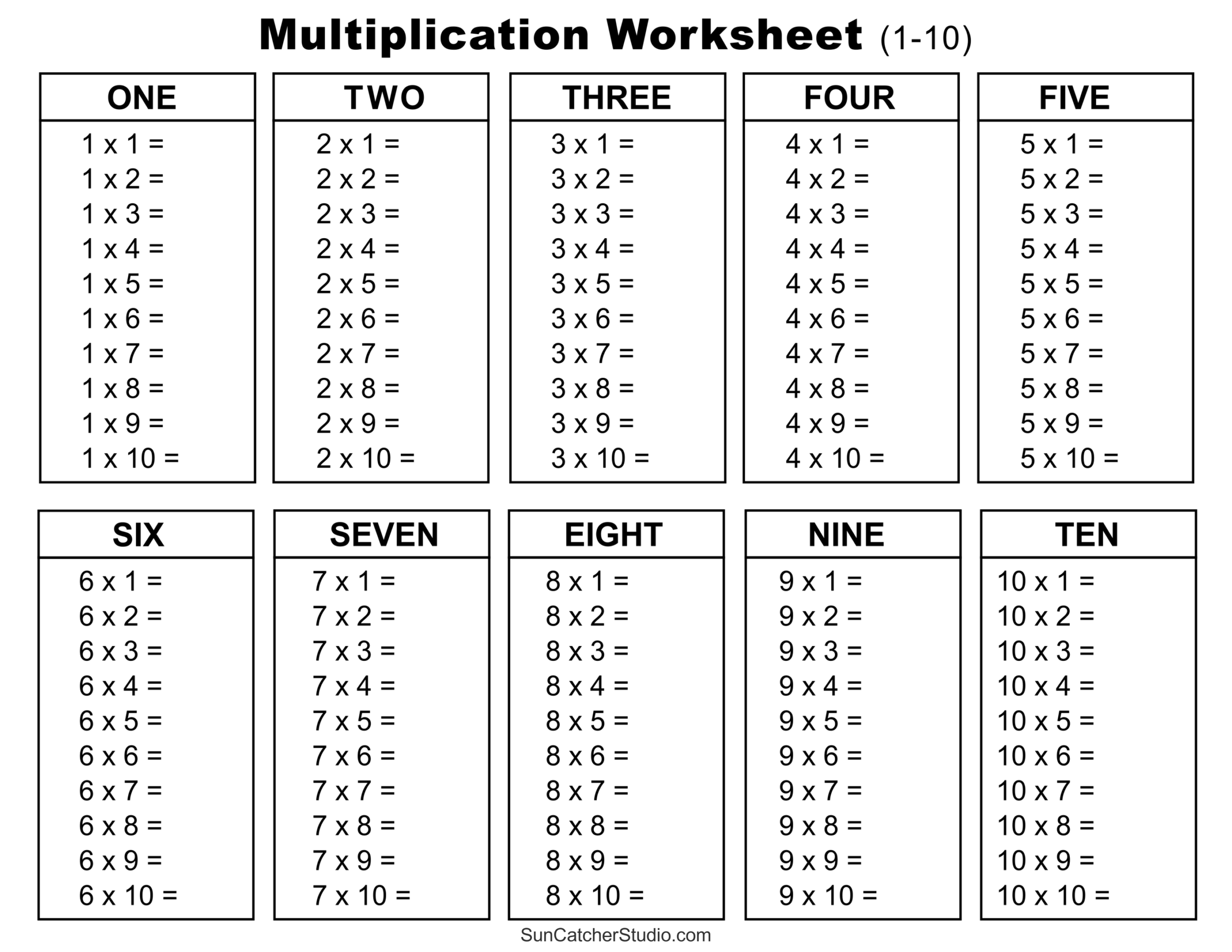 Multiplication Charts PDF Free Printable Times Tables Free Multiplication Charts PDF Free Printable Times Tables Free